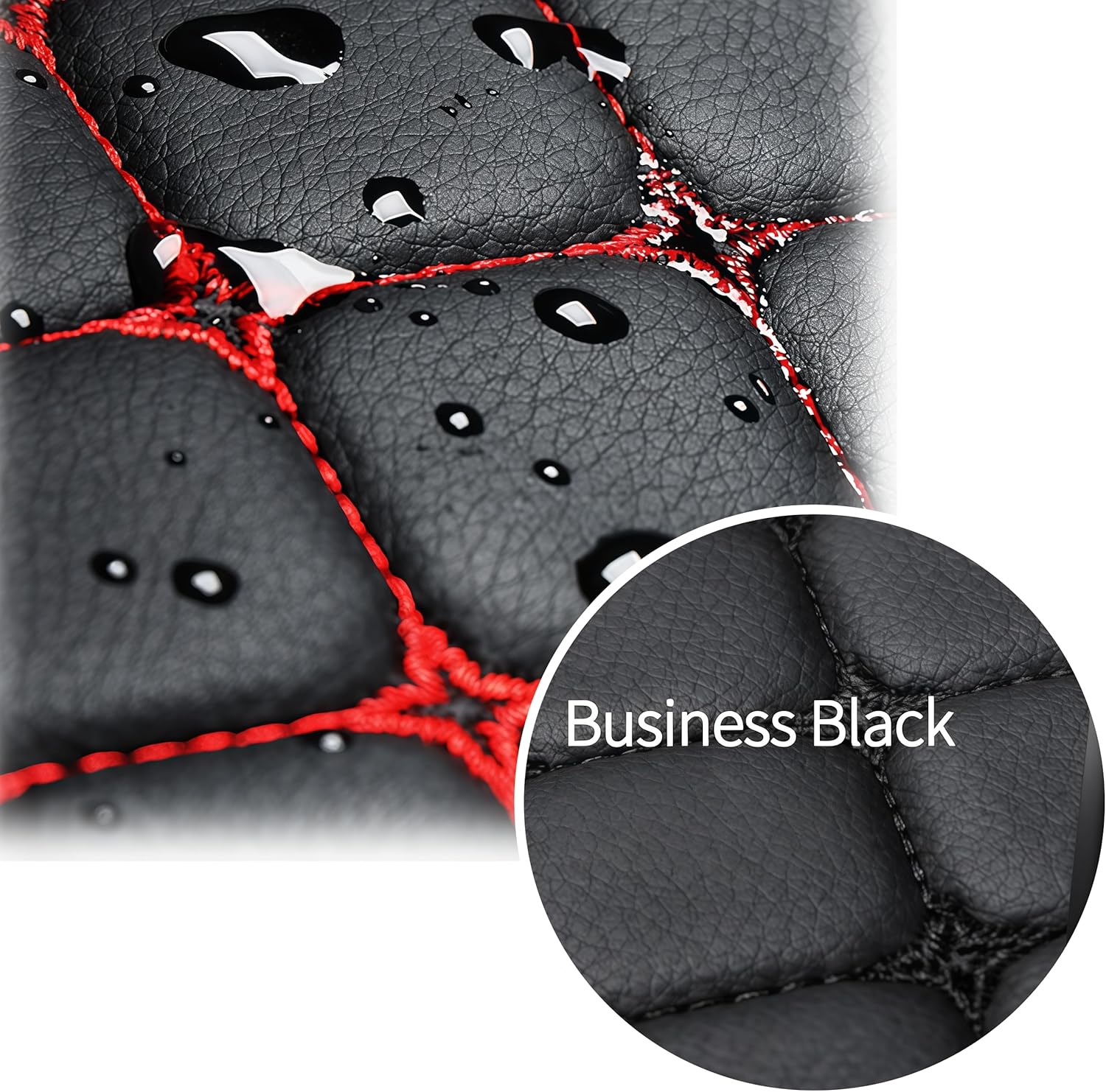 Car Rear Seat Bottom Cushion,58 X 130 Cm Car Vehicle Long Rear Seat Chair Cover Protective Cushion Mat,Van Set,Pu Leather Car Seat Bottom Covers Protectors,For Cars,Trucks and Suvs,Black image number 1