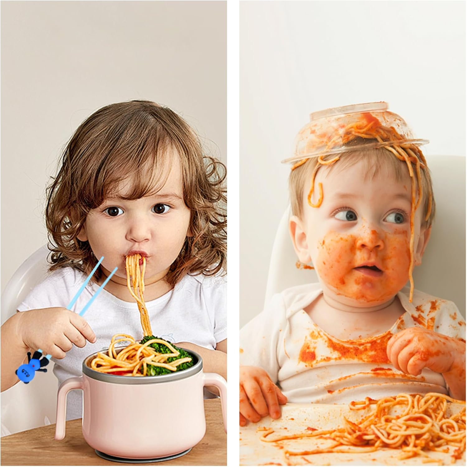 Chopsticks, Chopsticks Panda, Chopsticks for Children, Reusable Non-Slip Chopsticks, Training Chopsticks, Personalized Chopsticks for Ramen, Asian Tableware (Black White)