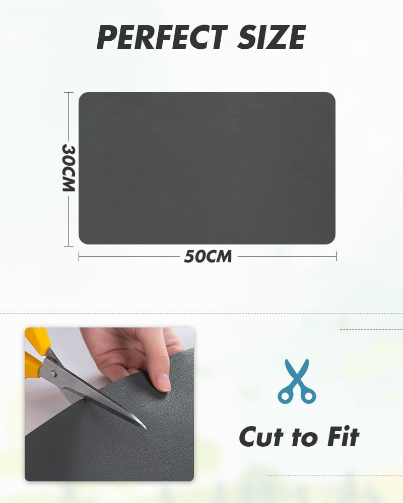 Coffee Mat Hide Stain Rubber Backed Absorbent Dish Drying Mat for Kitchen Counter-Coffee Bar Accessories Fit under Coffee Maker Coffee Machine Coffee Pot Espresso Machine Dish Rack 30X50 image number 1