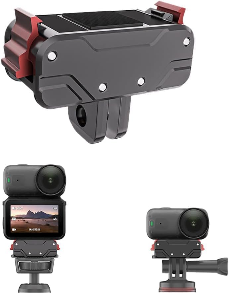Magnetic Quick-Release Mount Compatible with DJI Osmo Action 6 / Nano,Quick Release Adapter with 1/4 Screw Hole Connection Adapter Extension Base Accessories image number 2