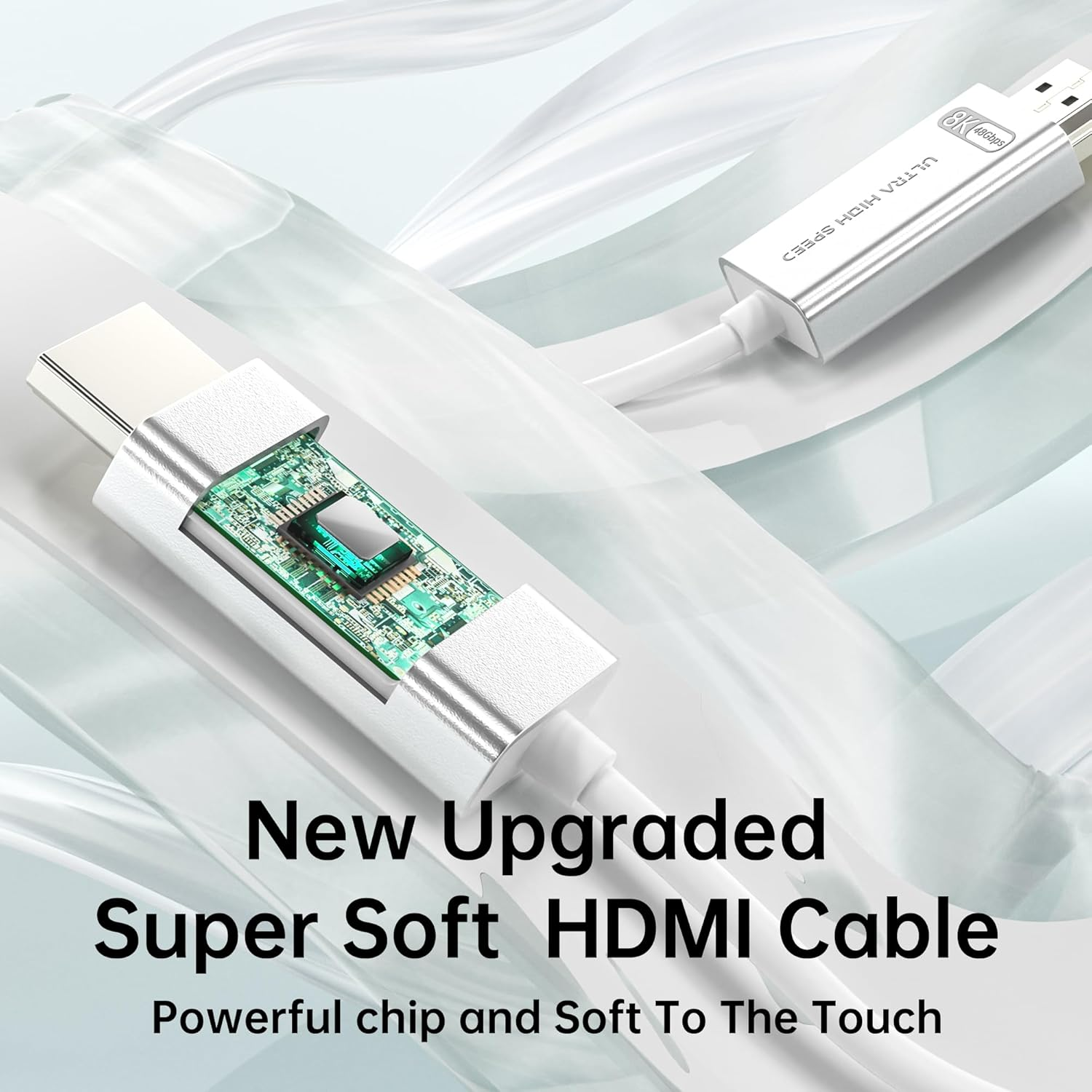 Huaham 8K Fiber Optic HDMI 2.1 Cable, HDMI Cable Ultra High-Speed 48Gbps, 8K60Hz & 4K120Hz, Support Earc, Dolby, HDCP 2.2&2.3 image number 5