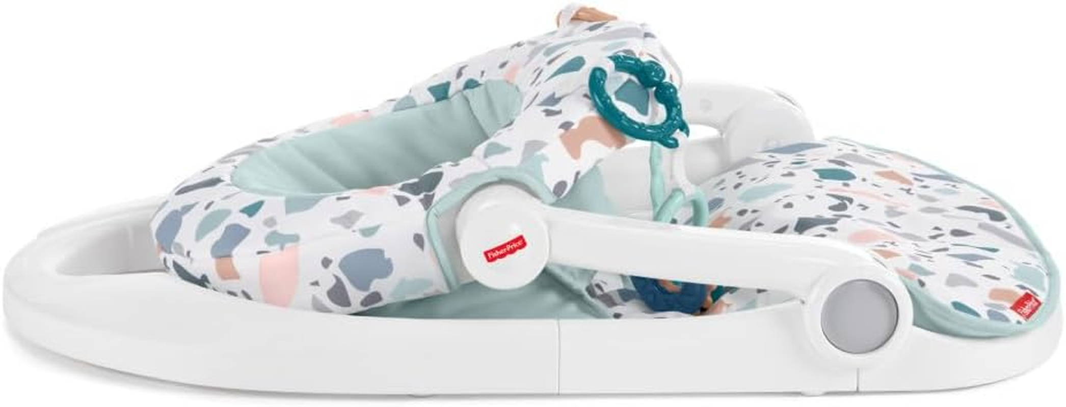 Fisher-Price Portable Baby Chair Sit-Me-Up Floor Seat with Removable Newborn Activity Toys & Pacific Pebble Machine Washable Pad image number 2