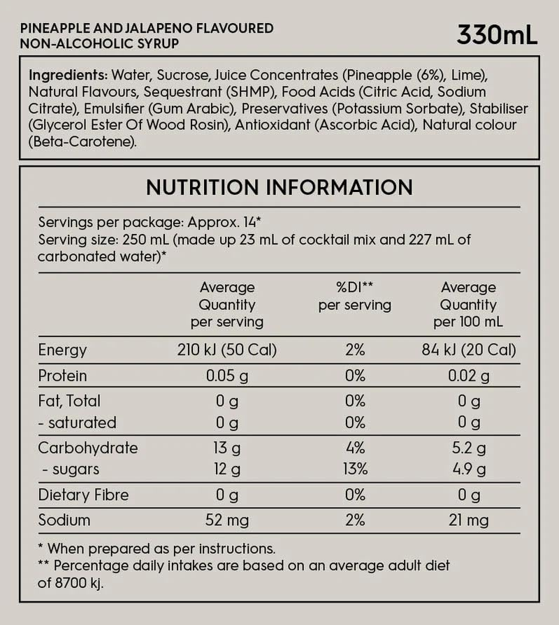 Sodastream - Crafted Cocktail Mixer Pineapple & Jalapeno Drink Mix | for Soda Makers; Turns 10.5 Litres of Fizzy Water into a Delicious Cocktail or Mocktail | Makes 42 Servings | 330Ml, Pack of 3 image number 4