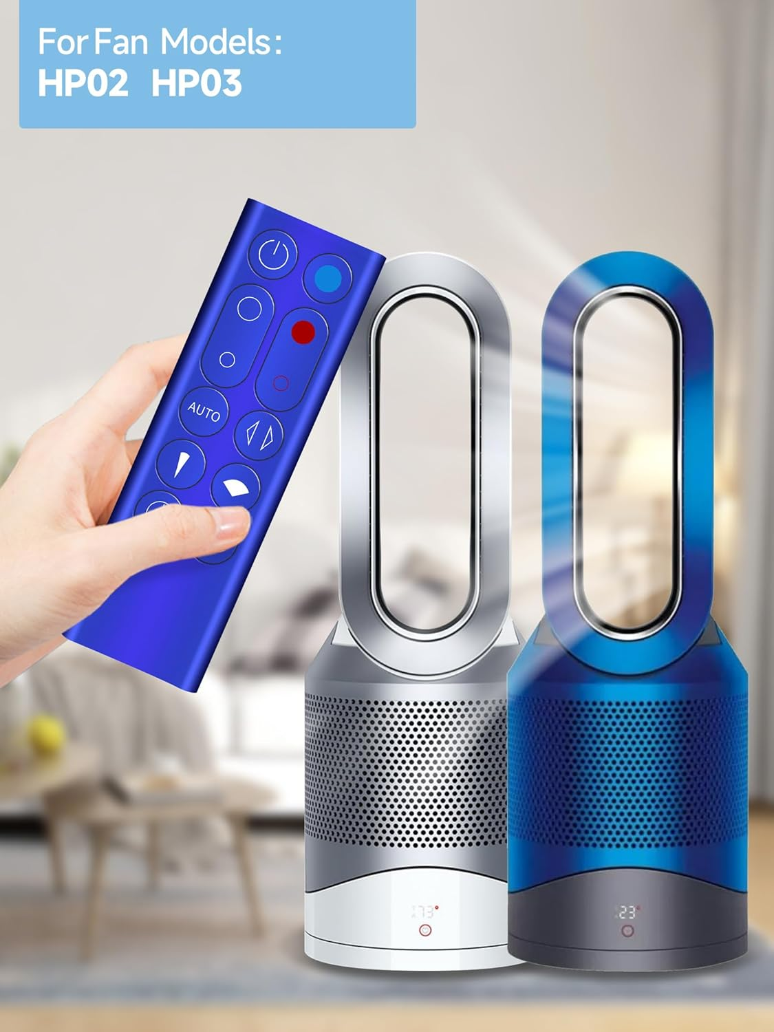 PZL New Replacement Remote Control Fit for Dyson Purifying Fan Air Purifier Heater Pure Hot + Cool Remote Control HP02 HP03 (Blue) image number 4