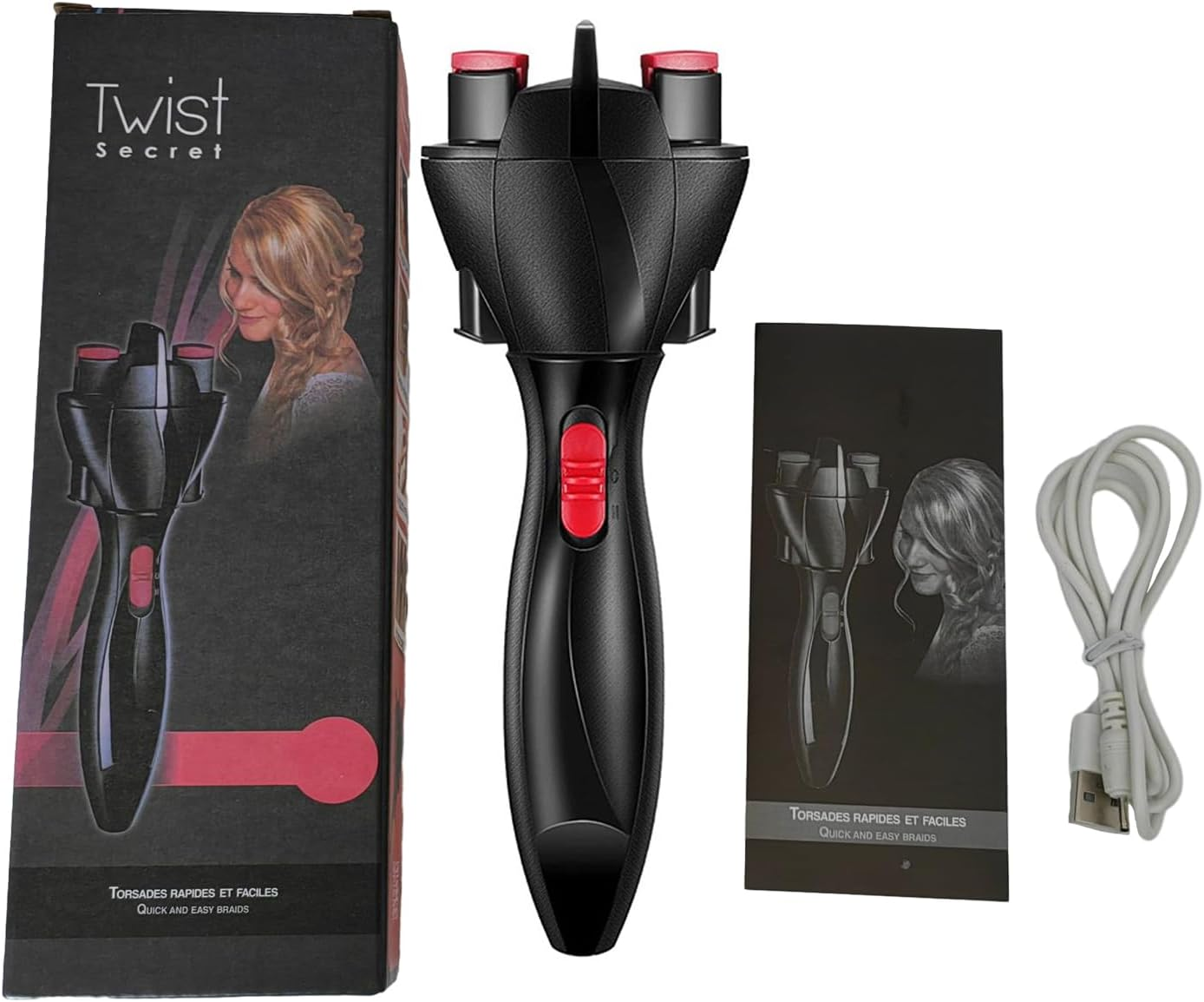 MEFESE Electric Hair Braider DIY Automatic Hair Braider Portable USB Power Supply Hair Machine 2 Gear Adjustment Hair Styling Tools image number 3