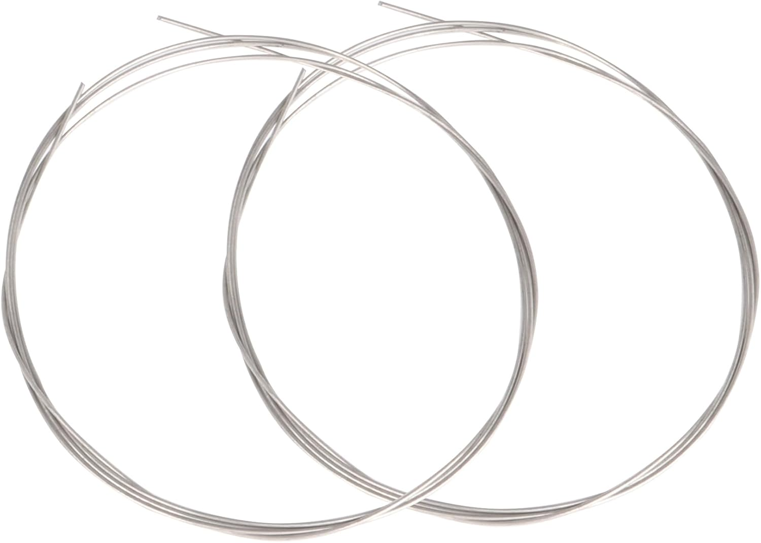 BQLZR 2X Piano Accessories Steel Wire 1M Piano Strings 13# Silver Replacement Strings image number 2