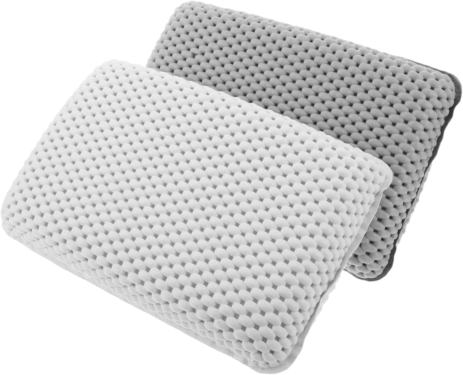 Baluue 2Pcs Small Bath Pillows for Tub Suction Cups, Foam Neck and Head Cushion, Non-Slip Spa Headrest for Relaxing Bathtub Soaking, Bathroom Essentials for Women image number 3