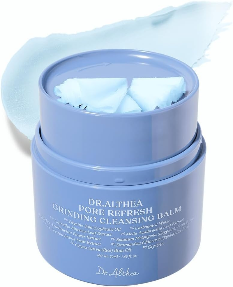 Dr.Althea Pore Refresh Grinding Cleansing Balm | Pore Cleanser with Green Tea Extract | Hygenic One-Step Makeup Cleansing Cream | for All Skin Types | Korean Vegan Skin Care | 1.69 Fl Oz