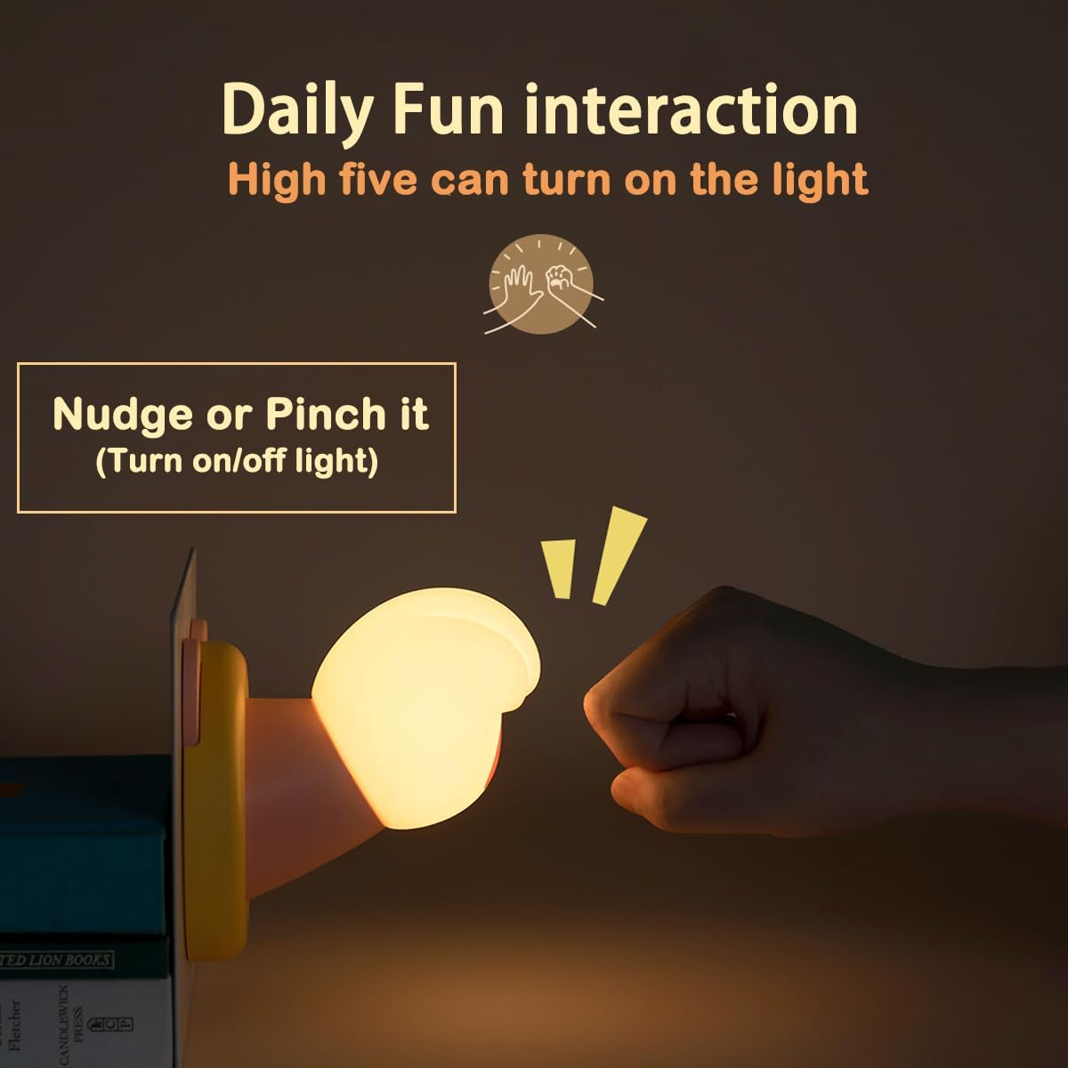 LADWOKFI Silicone Night Light Cute Touch Lamp Kitten Claw Rechargeable Bedside Lamp with Timer Dimmable Lamp Night Light for Kids Bedroom Nursery Light Desk Lamp Nightlight Gift image number 6