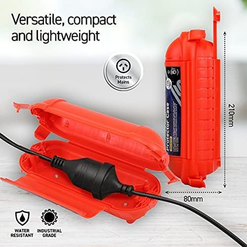 SAS 2PCE Electrical Outlet Protector Case, White, Universal Fit, 21 X 8Cm image number 1