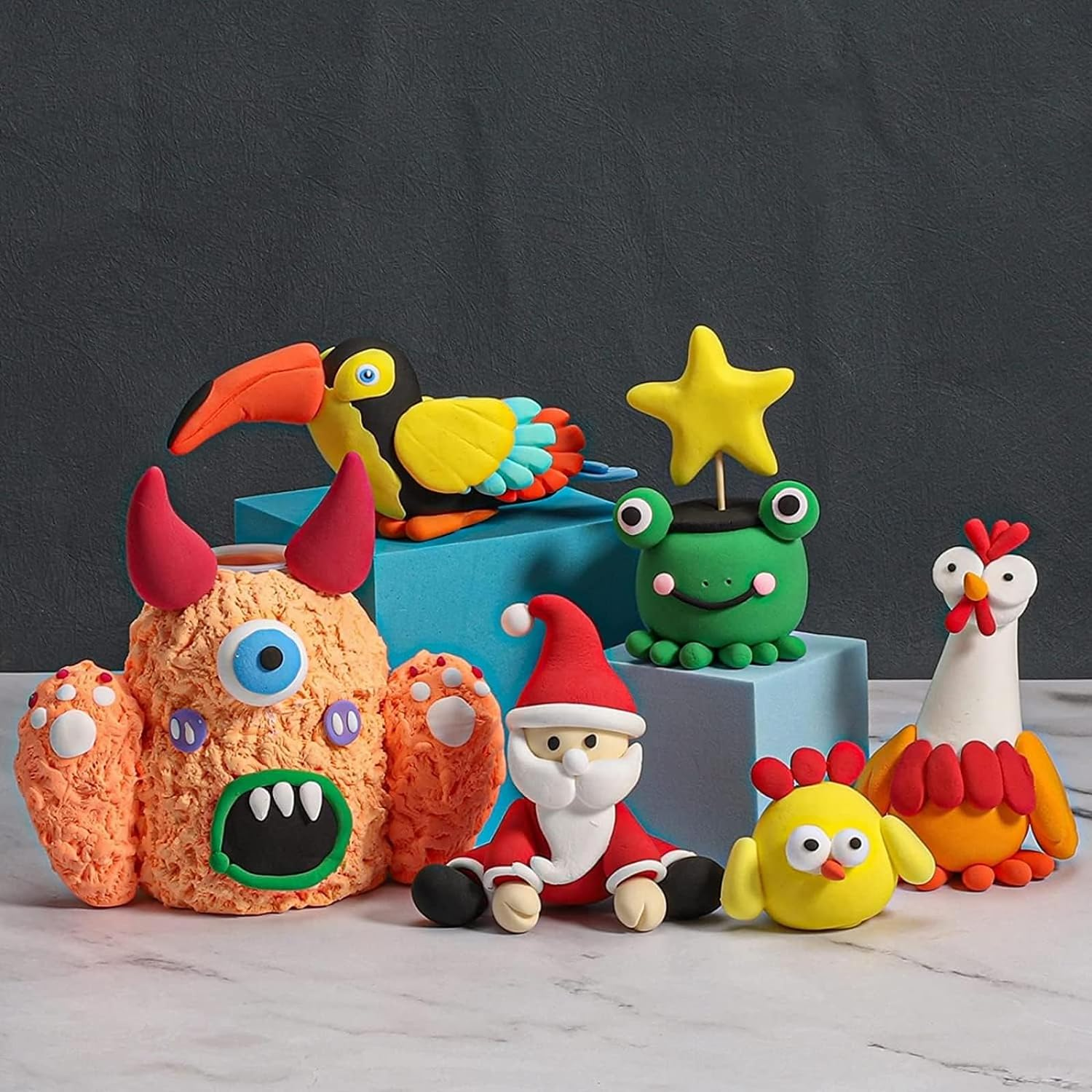 FJLYZL Clay Air Dry Clay,36 Colors Ultra Light Set for Kids,Diy Modeling Clay with Tools Starter Kit,Educational Creative Magic Clay Art Set Boys Girls 3+ image number 1