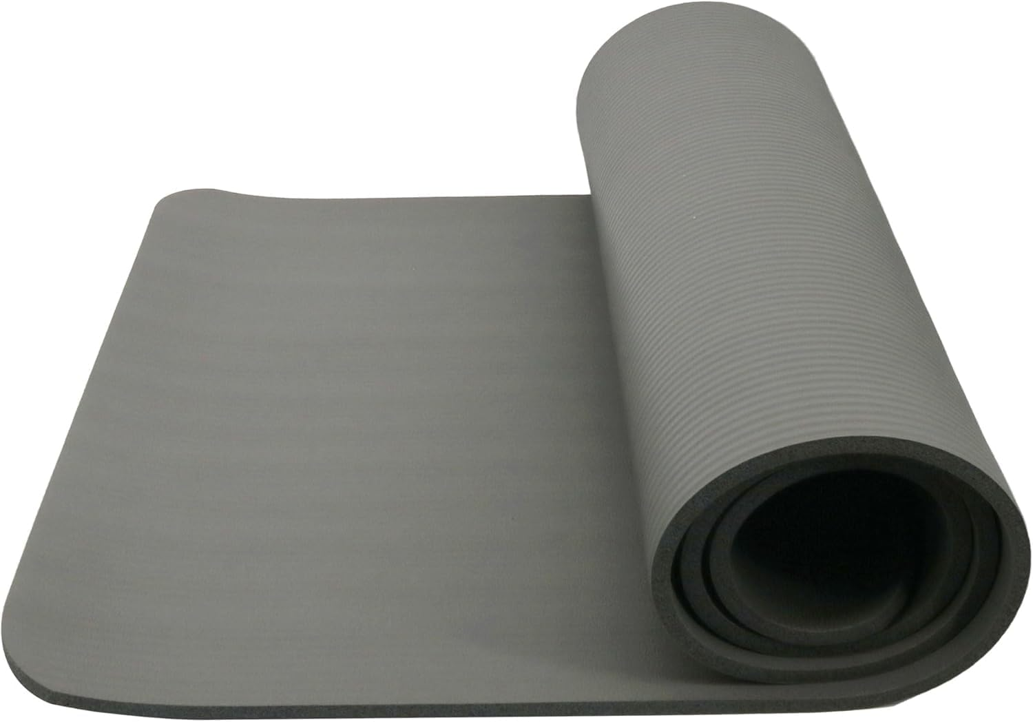 Endless NBR Grey Yoga Mat, Comfortable & Durable Gymnastic Mat, Non-Slip Phthalate Tested, Size: 183 X 61 Cm, 1 Cm Thick, Colour: Grey, NBR Foam, Exercise, Yoga, Pilates and Workouts image number 3