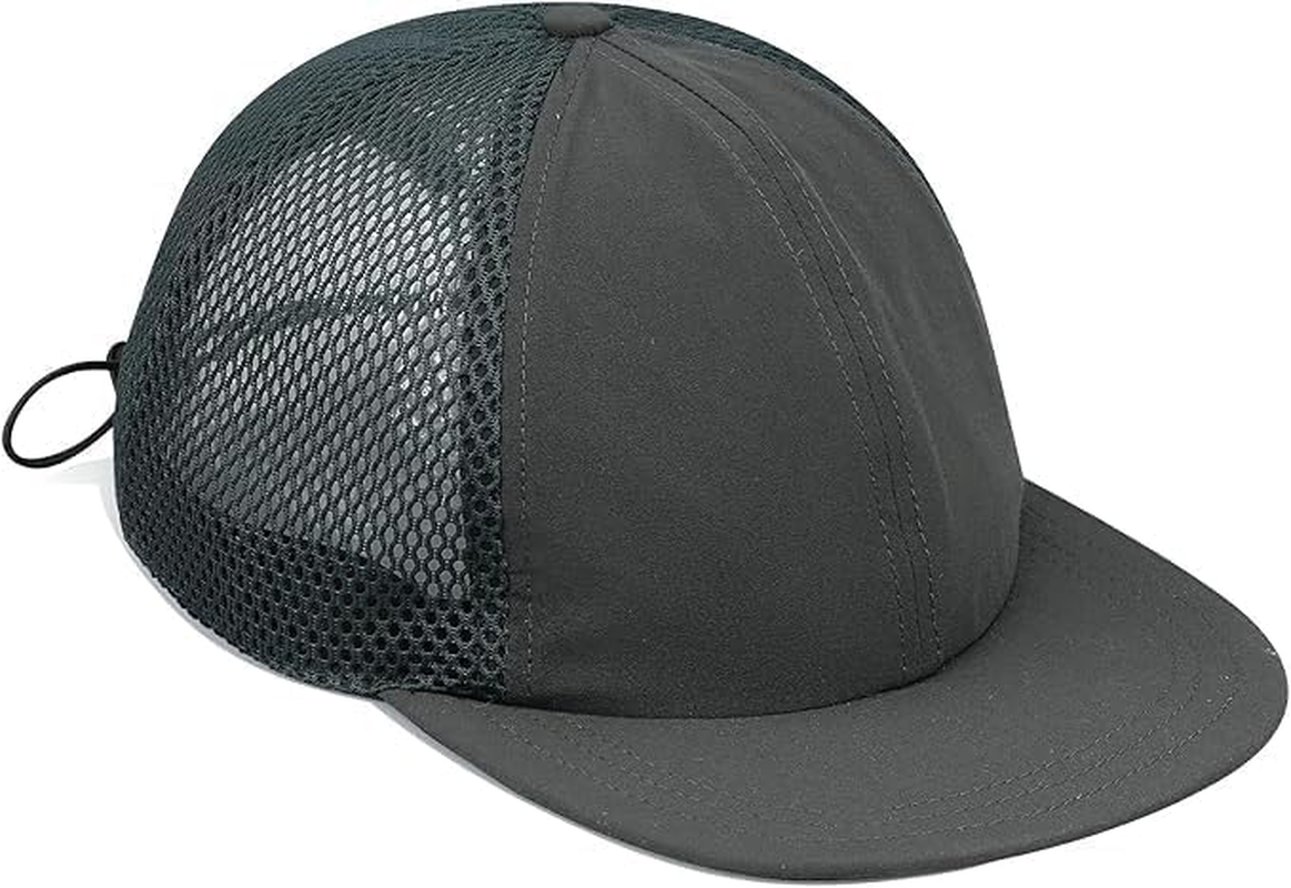 Lightweight Baseball Cap Mesh Back Breathable Flat Bill Trucker Cap Cooling Sport Caps Soft Top Running Hat Snapback image number 4