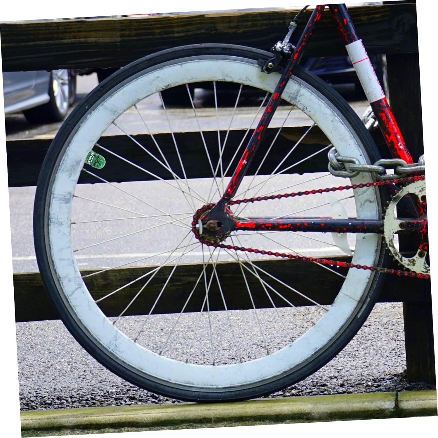 BESPORTBLE 4Pcs Green Skull Valve Caps Decorative Tire Valve Stem Caps Replacement for Car, Motorcycle Bicycle Wheels Automotive Accessories image number 6