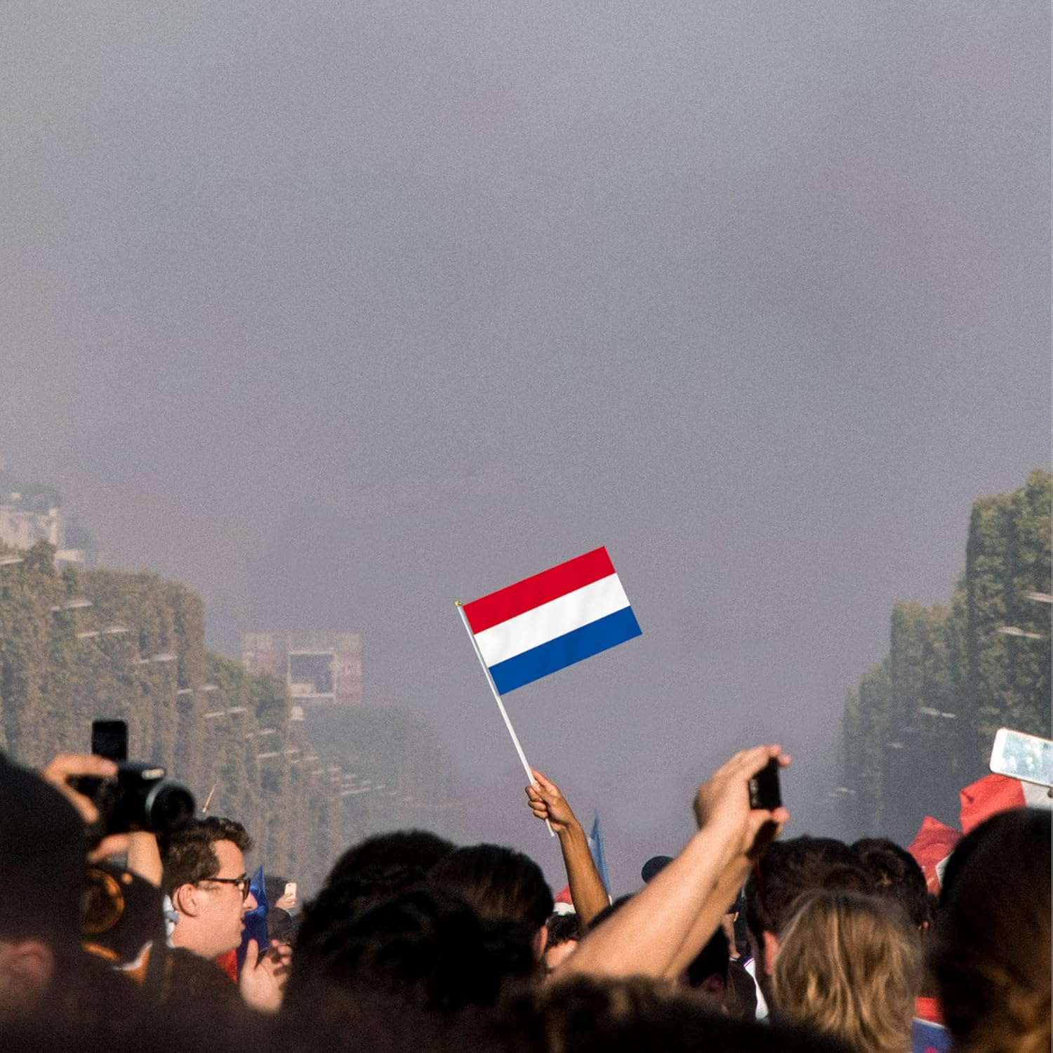 10 PCS Handheld Netherlands Flag,8.5&times;5.5 Inch Hand Held Mini Dutch Flags Banner for Indoor Outdoor Parade Waving the Tlag and Shouting image number 1