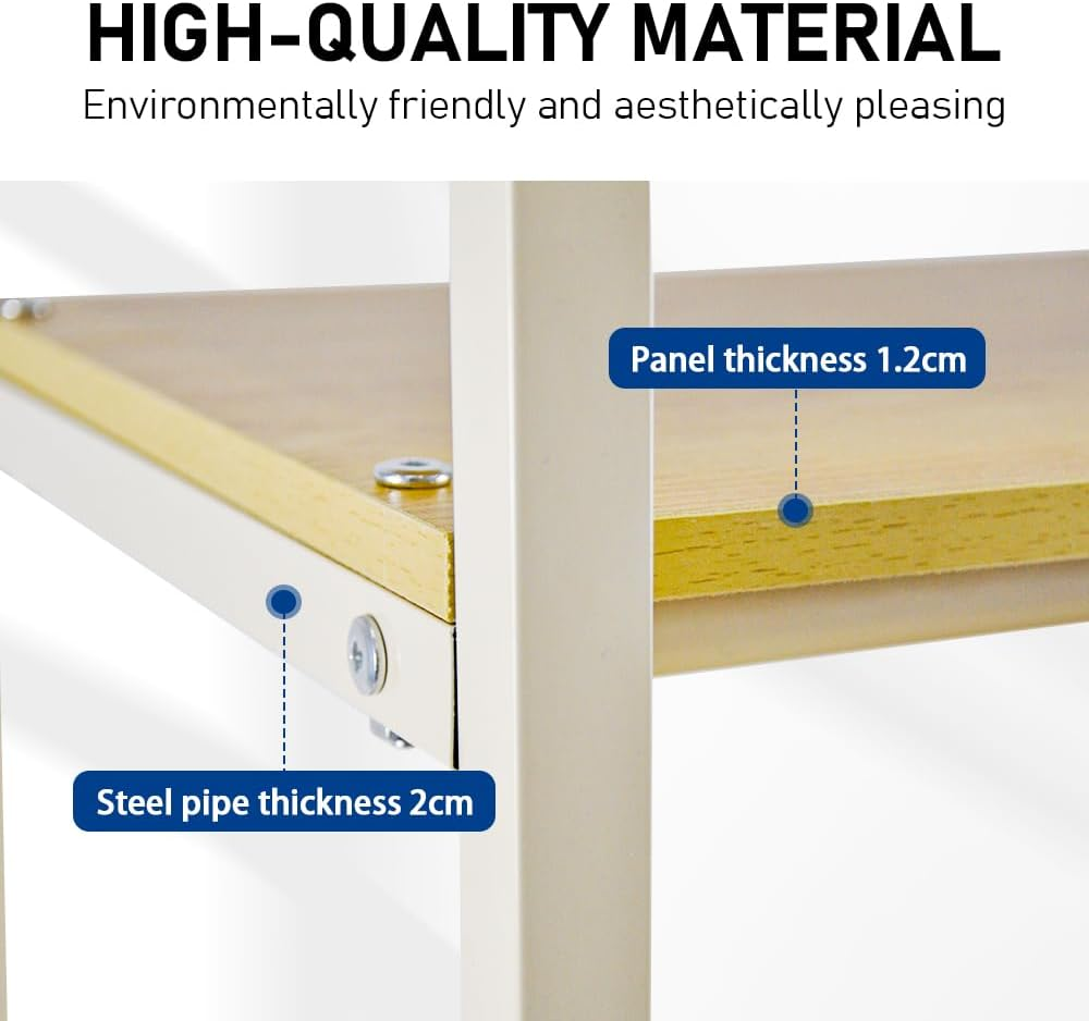 ALSTON Washing Machine Storage Rack 3 Tier Laundry Room Storage Shelf, Freestanding Oven Laundry Machine Organizer Rack Space Saving Bathroom Organiser Towel Shelves, 175X69X60Cm image number 5