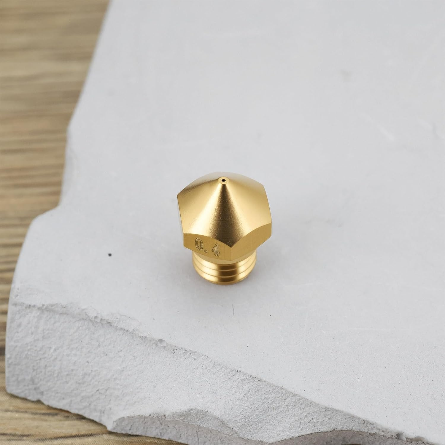 Emagtech 6Pcs 0.4Mm 3D Printer Brass Nozzle MK10 Nozzle M7/1.75Mm Compatible with Flashforge Finder Compatible with Creator Pro image number 4