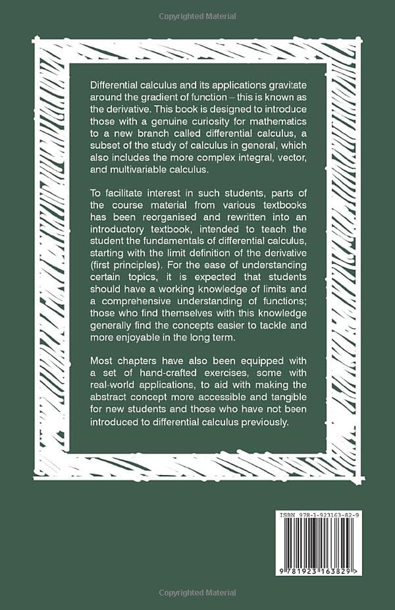 An Introductory Guide to Differential Calculus: a First Course in Differentiation