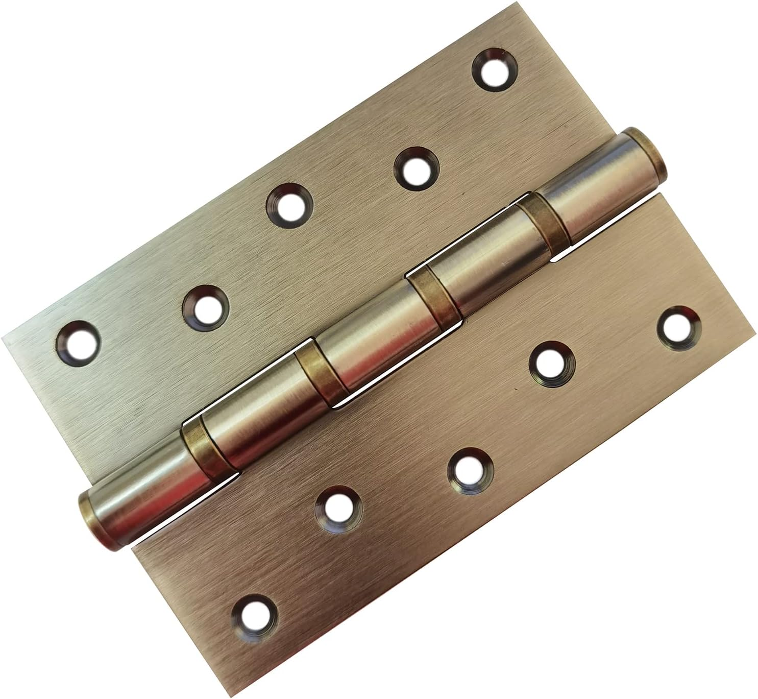 Hyever 6 Inch Ball Bearing Door Hinges for Heavy Duty Wood Door, Door Hinges with Mounting Hardware, 6 X 4 Inch NRP with Square Corners for Interior & Exterior Door White Surface 2Pcs