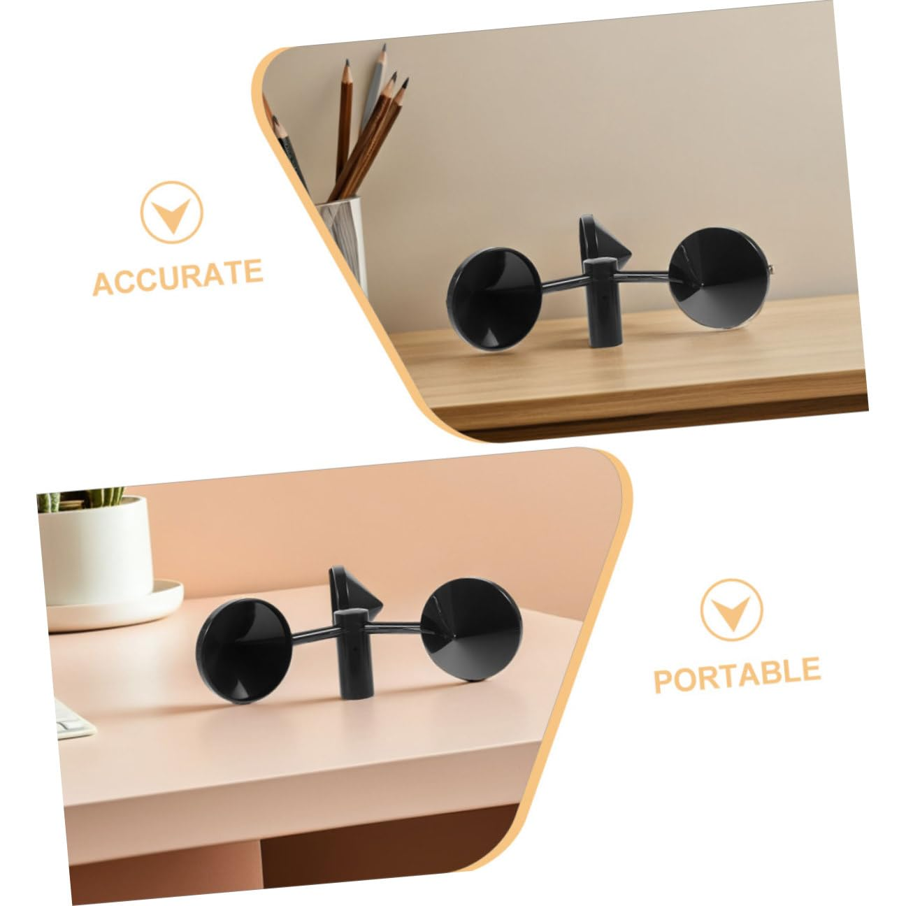 ARTIBETTER 3Pcs Metal Wind Speed Anemometer Cups Handheld Wind Measurement Parts for Outdoor Meteorological Observation and Airflow Detection