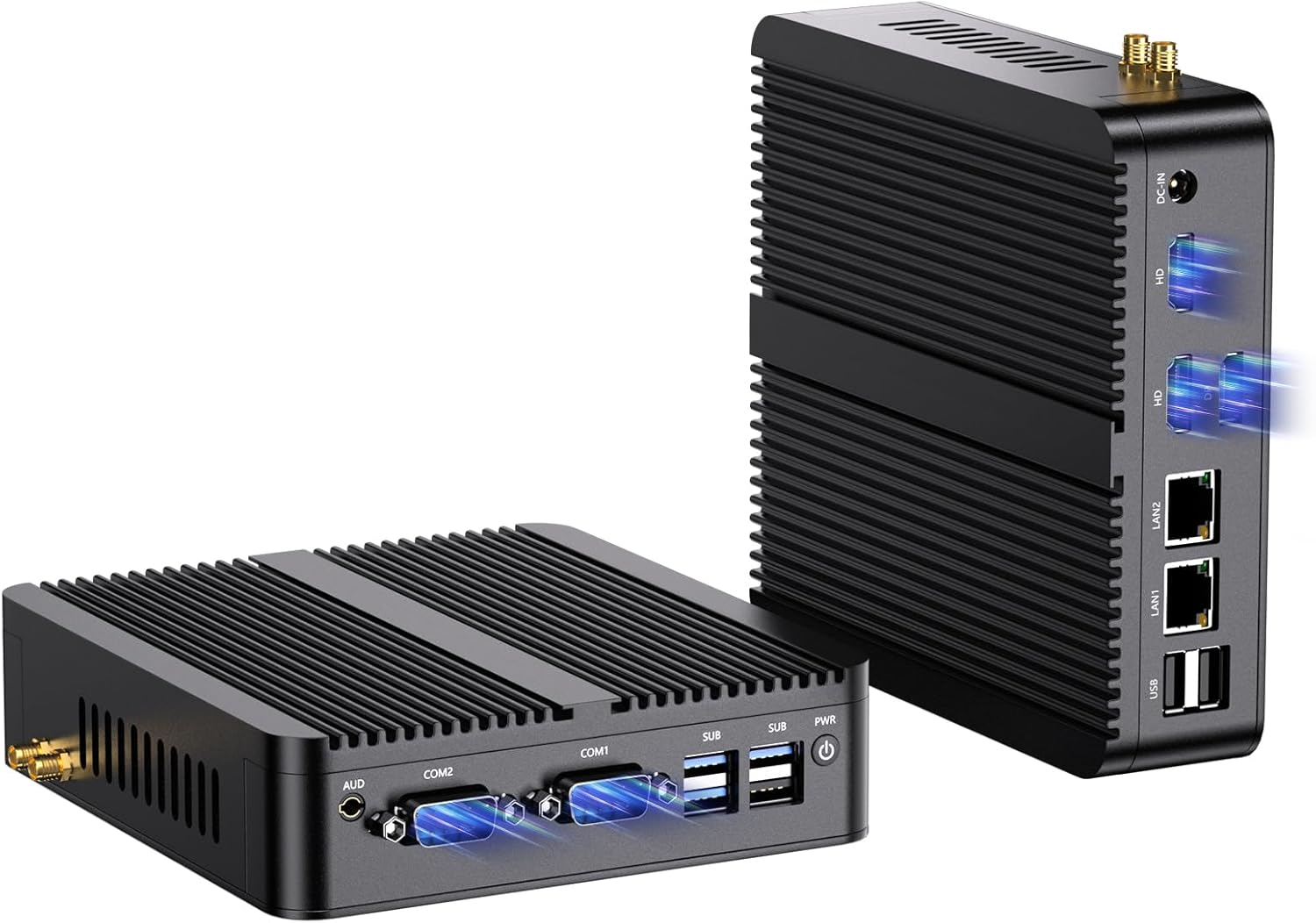 Industrial Mini PC, Fanless Computer 13Th Twin Lake-N150 (Up to 3.6Ghz, Upgraded N100), 16G DDR4, 256G NVME SSD, Win-11 Pro(Tpm2.0), COM RS232, Dual LAN, 4K@60Hz 2Xhdmi/Dp, Wifi6, BT5.2 image number 2