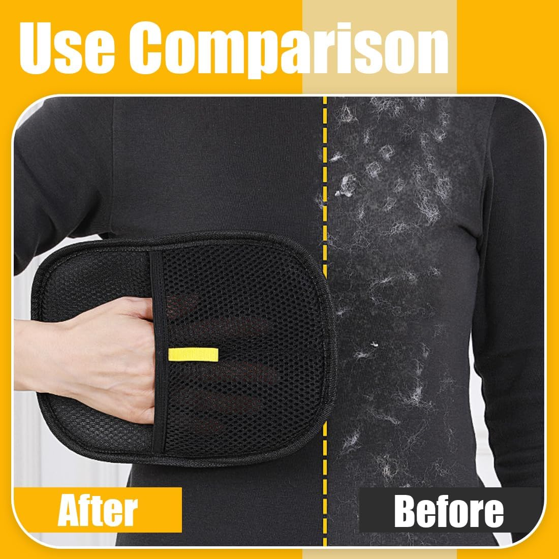 Pack of 2 Pet Grooming Gloves, Reusable Grooming Gloves for Cats and Dogs, Breathable Pet Hair Remover with Anti-Static Function image number 2