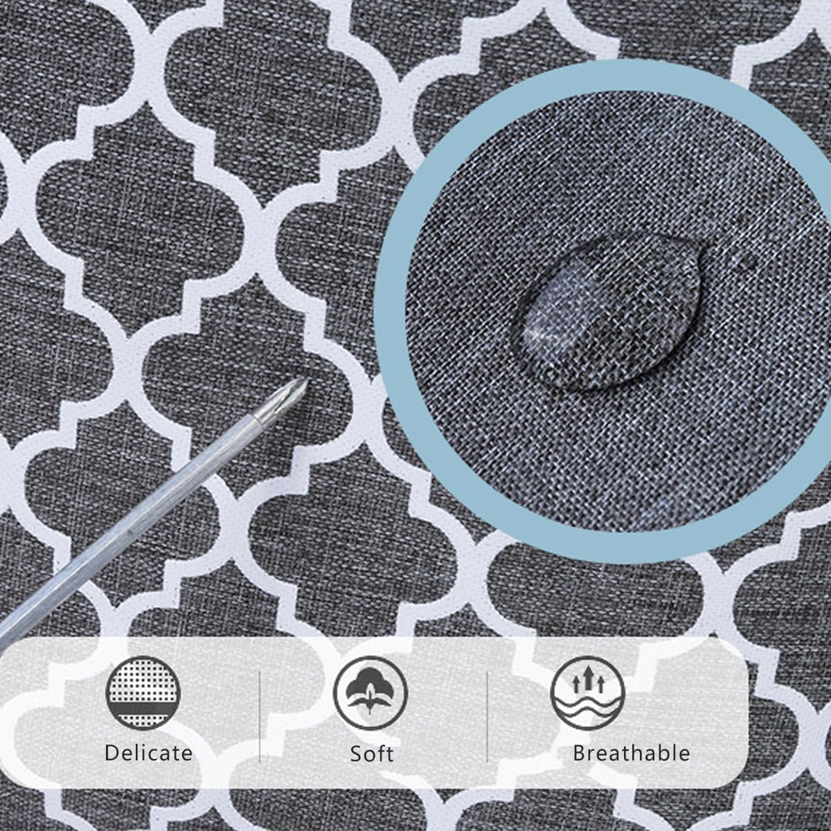 AIMALL Trendy Mummy Bag - Multi-Functional Hand-Held and Shoulder Canvas Bag with Pacifier Pouch, Ideal for Mother and Baby Travel, 18" W X 11.4" H X 5.5" D image number 5