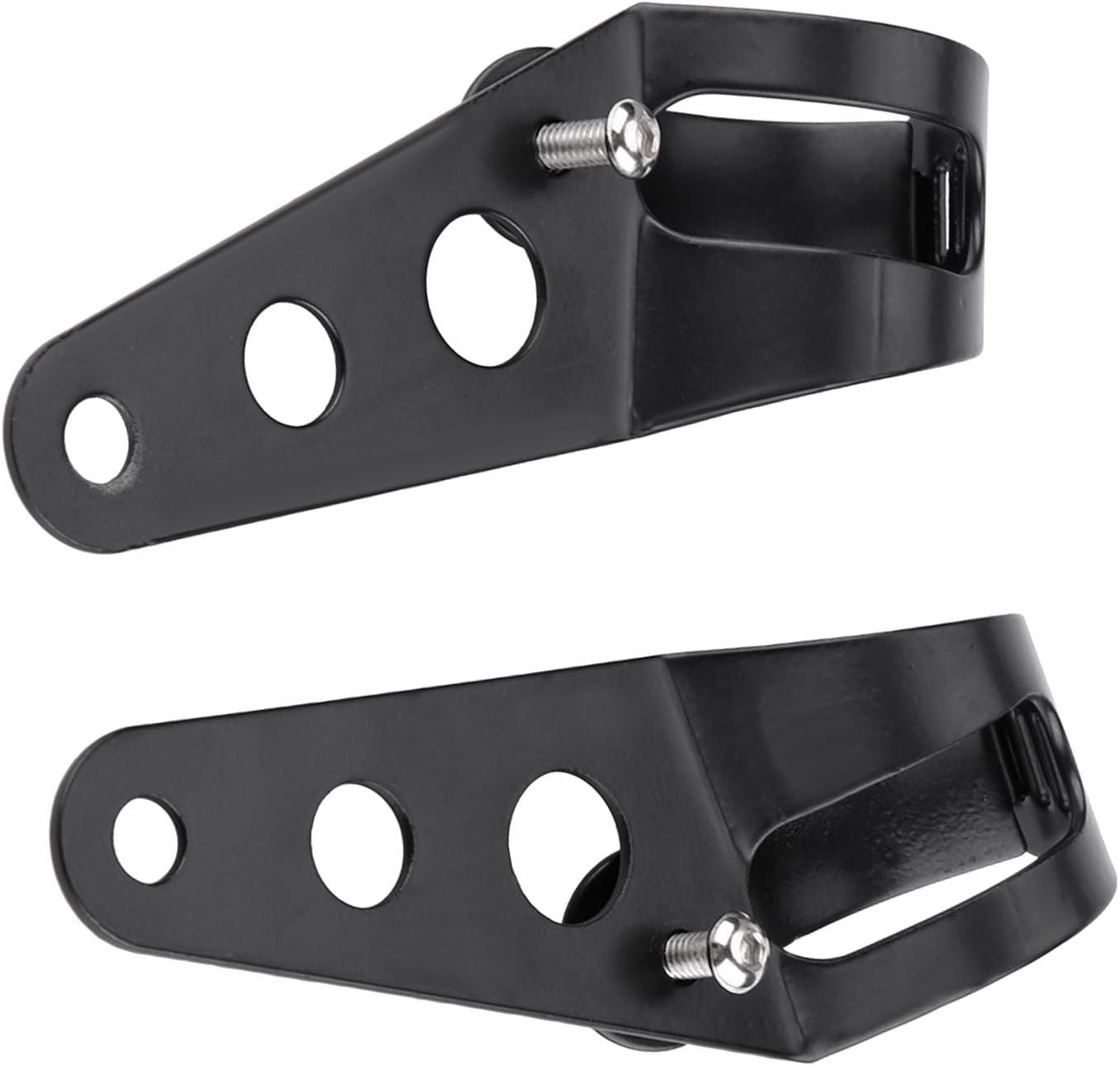 Lighthouse Assembly Bracket to Grab Cafe Racer, Easy Installation, 33-43 Mm Size of the Fork Tube (Black) - Electroplated image number 2