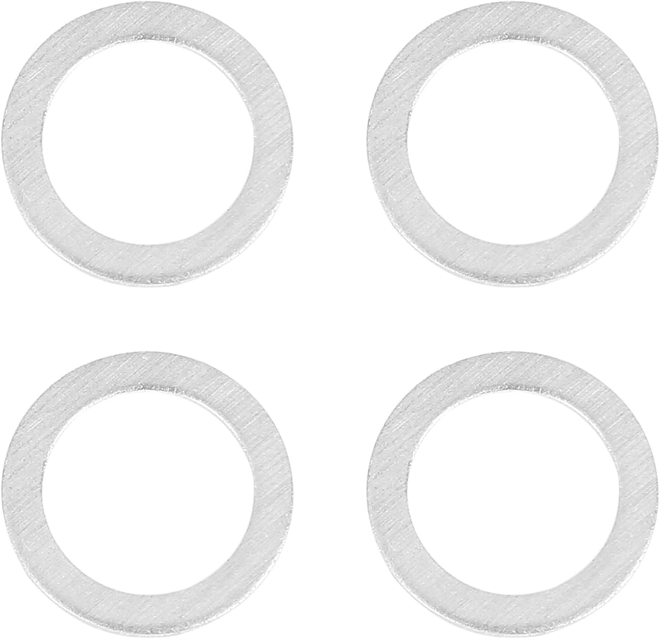 X AUTOHAUX 20Pcs M14 Silver Tone Oil Drain Plug Gaskets Replacement for Mazda 9956-41-400