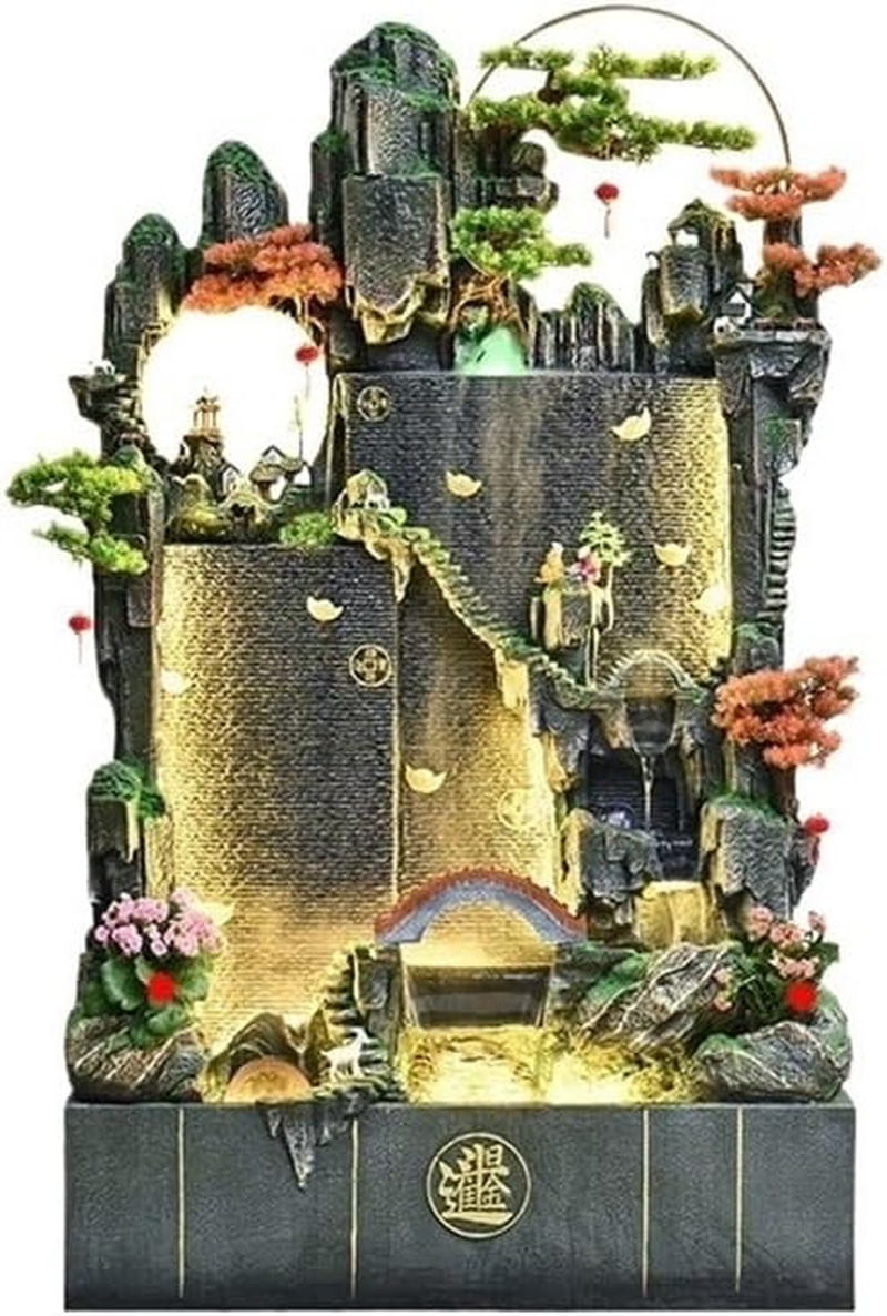 Outdoor Fountain Large Floor Rockery Circulating Water Fish Tank Feng Shui Living Room Courtyard Landscape Decoration