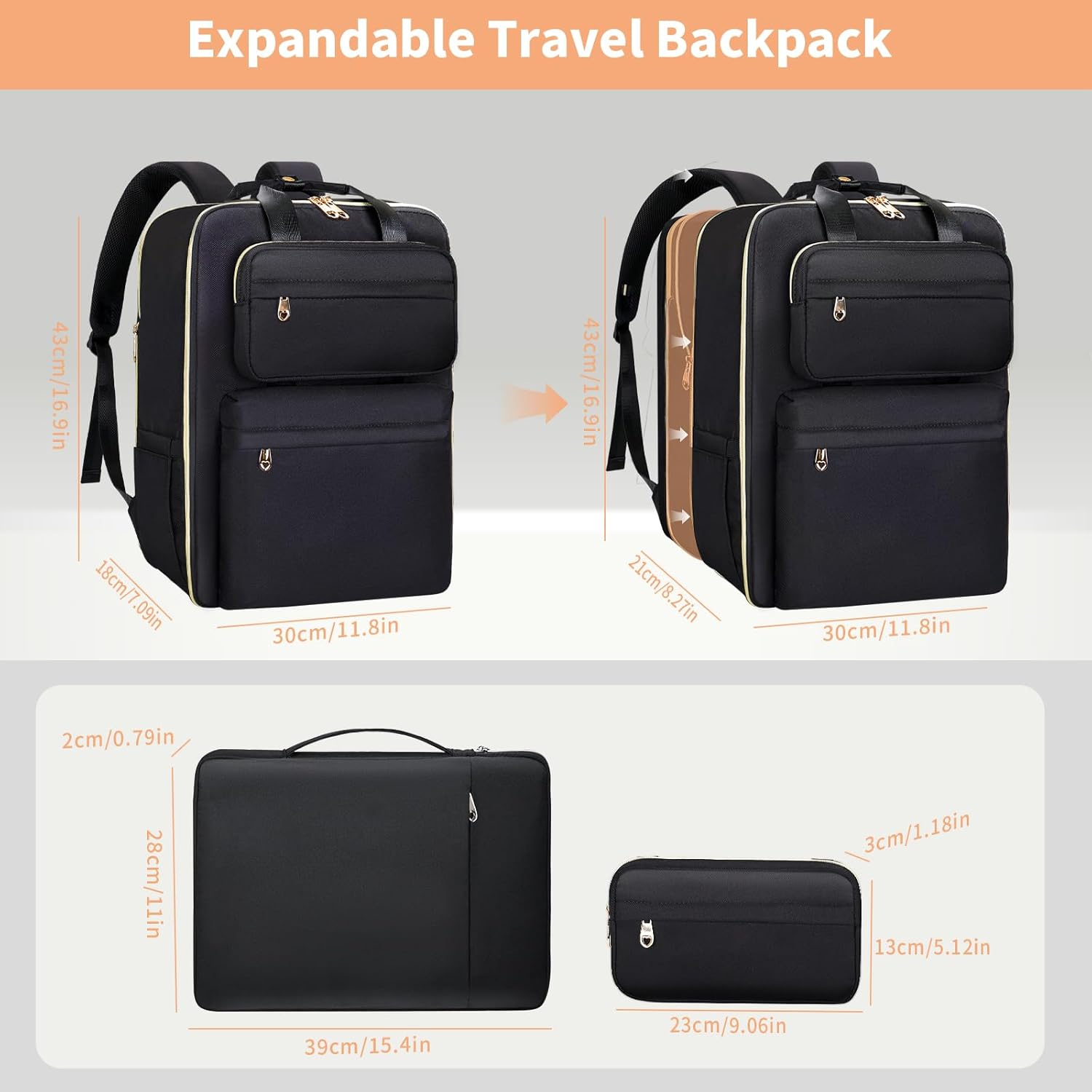 BERTASCHE Travel Backpack for Women image number 6