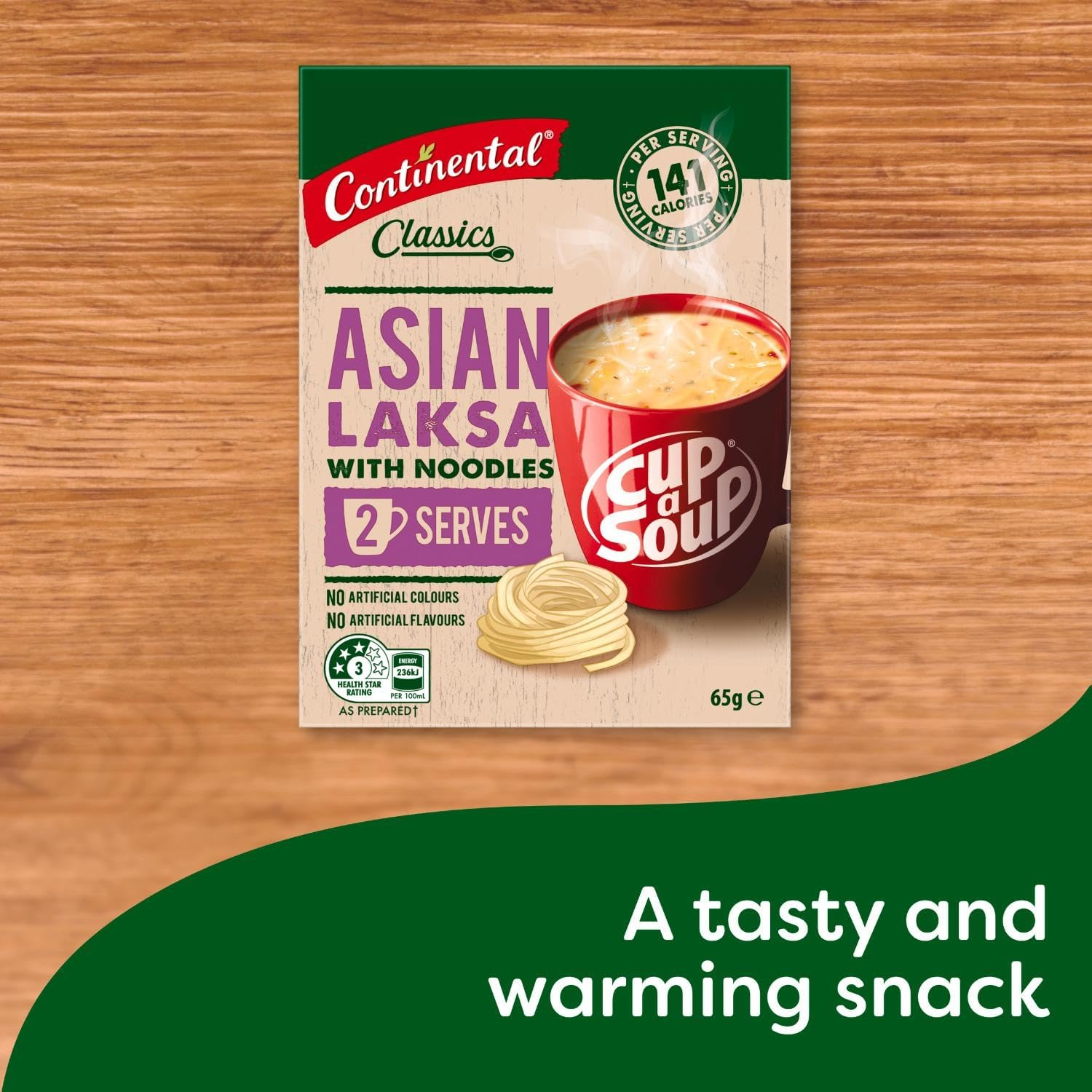 CONTINENTAL Cup-A-Soup | Asian Laksa, 2 Pack, 65G image number 2