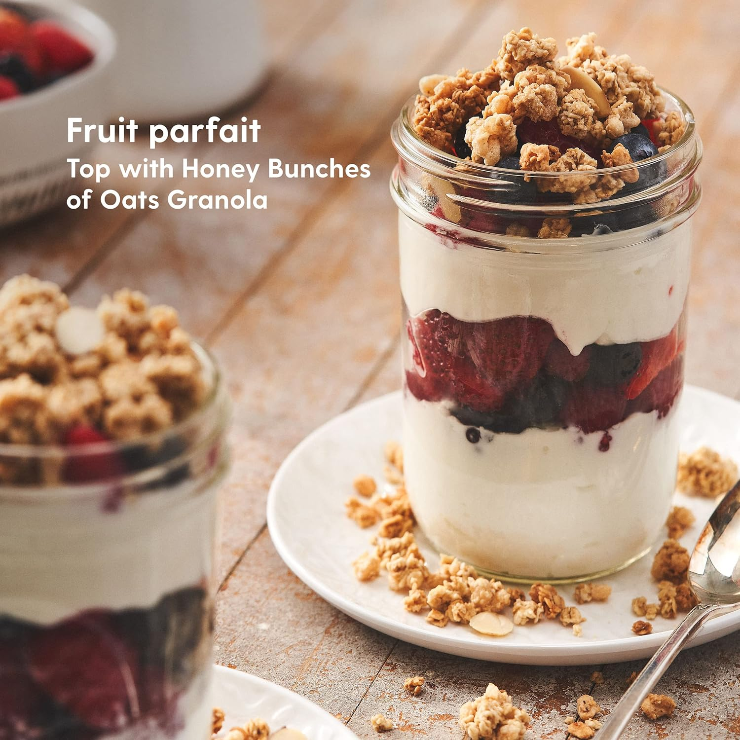 Post Honey Bunches of Oats Honey Roasted Granola, French Vanilla Almond, 11 Ounce, 6 Count image number 4