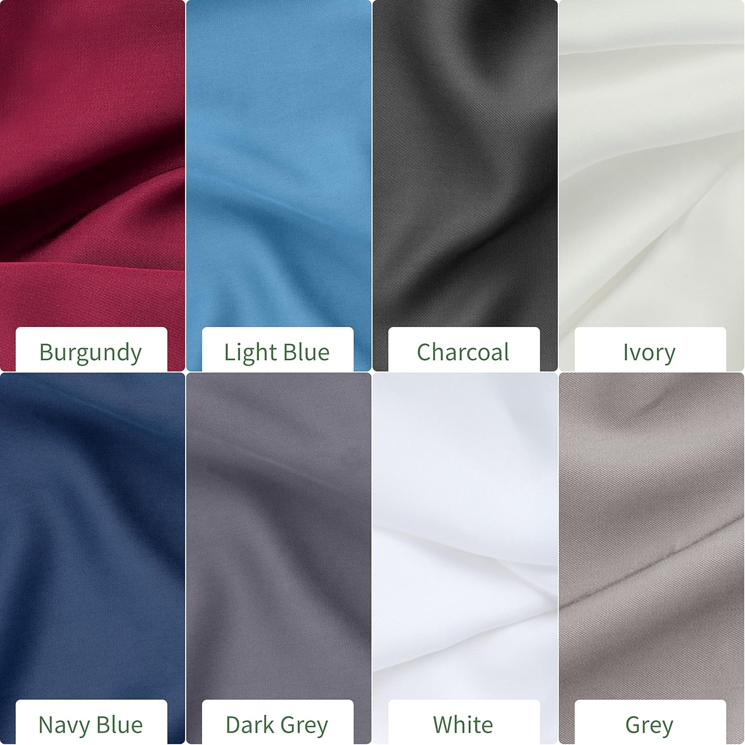 Bambaw Bamboo Pillowcases 65 X 65 Cm, Pack of 2, Sustainable Bamboo Fibres, Anti-Allergy Bed Linen, Cuddly and Heat Regulating Pillowcase Winter and Summer (Navy Blue) image number 7