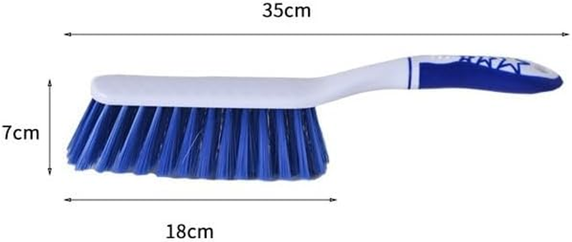 Home Bed Brush, Soft Bristled Sofa Long Handle Brush, Multifunctional Household Cleaning and Dust Removal Brush (Blue, One Size) image number 4