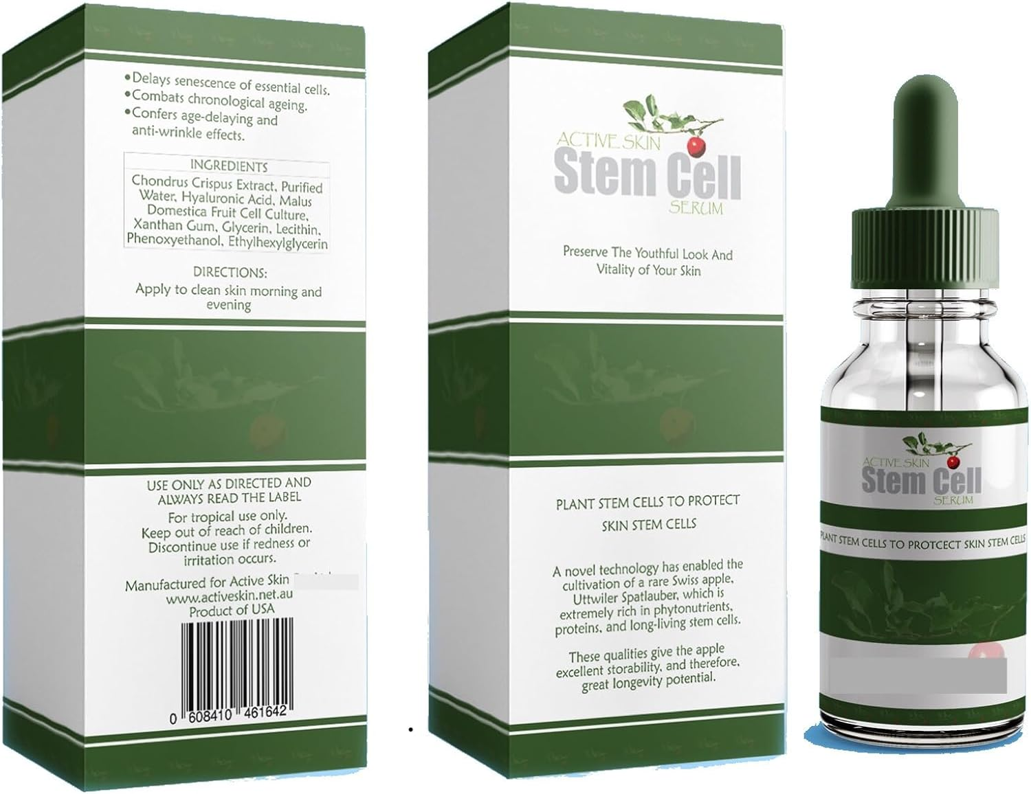 Active Skin Stem Cell Serum | Anti-Ageing Rejuvenating Facial Serum image number 2