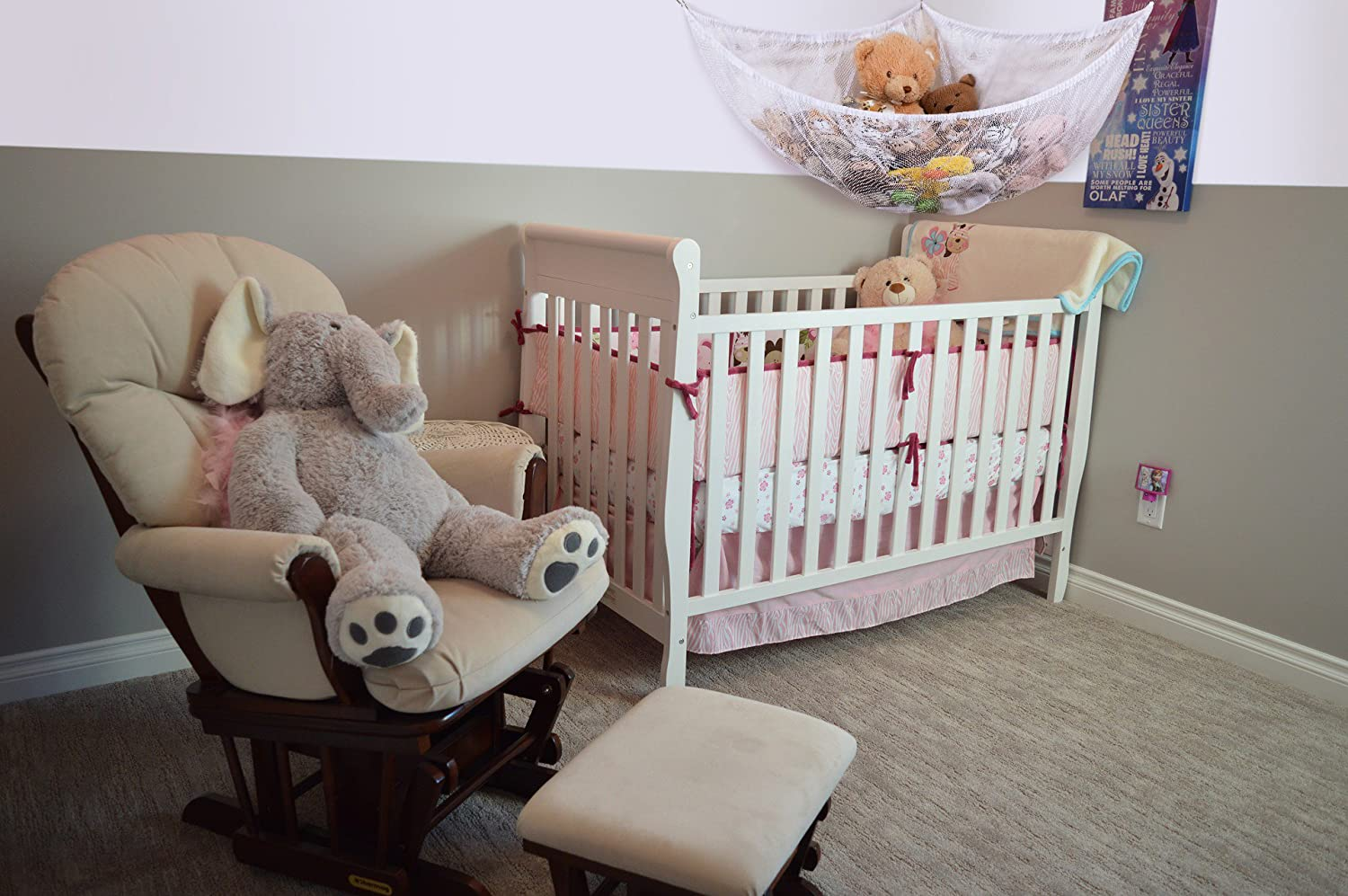 Jumbo Toy Hammock -2PACK- Organize Stuffed Animals or Children'S Toys with This Mesh Hammock. Looks Great with Any D&eacute;cor While Neatly Organizing Kid'S Toys and Stuffed Animals. Expands to 5.5 Feet. - Blue image number 5