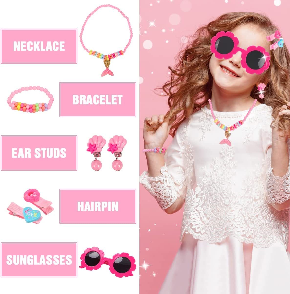 REMOKING 31 PCS Kids Makeup Toy Kit for Girls, Fake Makeup Set Toy W/Toddler Purse,Handbag, Toy Phone,Cosmetics Accessories,Pretend Play Beauty Set,Birthday Toy 3 4 5 6 7 8 Years Old Kids image number 4