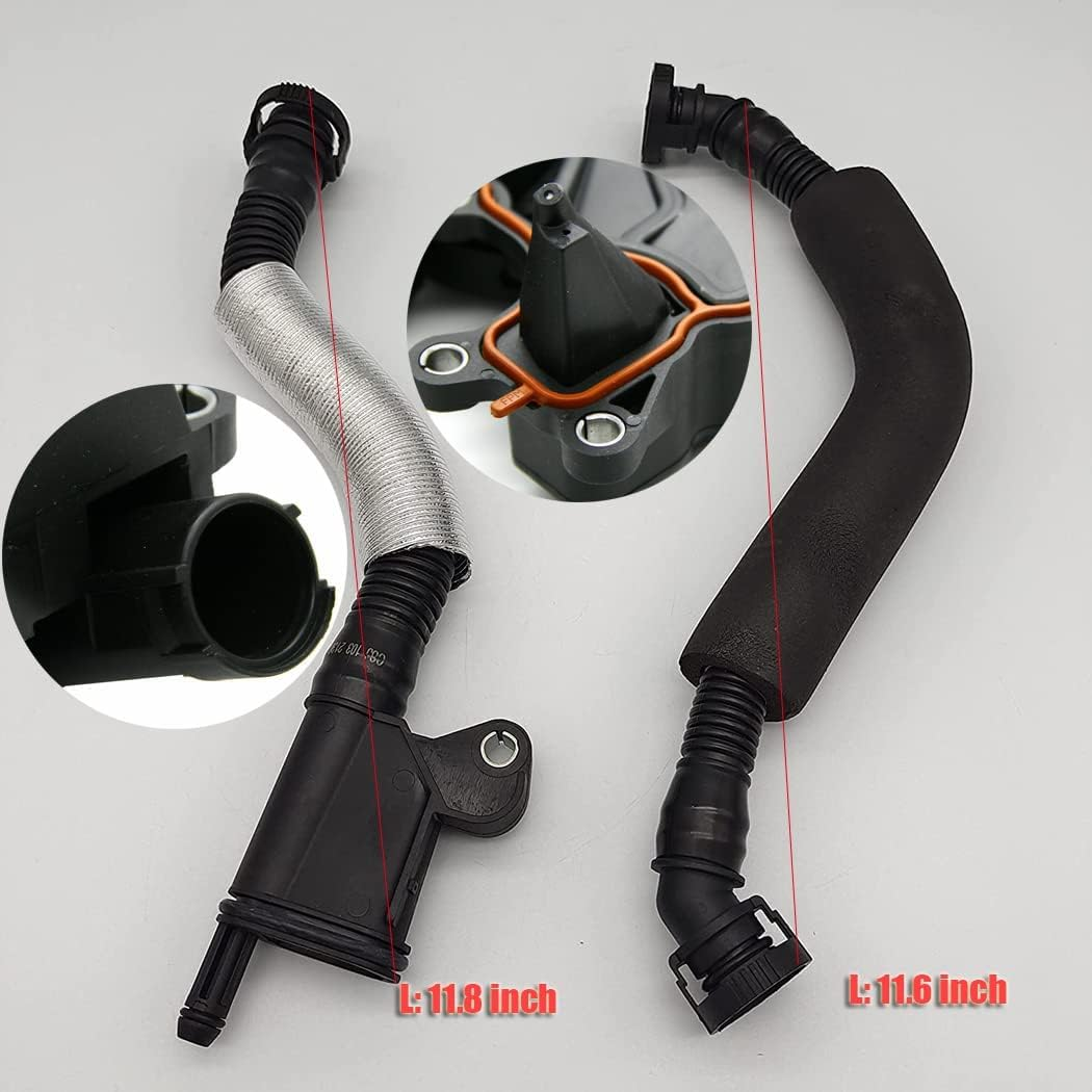 PCV Valve Tiguan Passat GTI A4 A3 Vw CC Audi 8P,06H103495 Pcv Valve Hose Kit for Audi A3 A4 A5 Q5 TT Vw Beetle Eos GTI Jetta Passat Tiguan Skoda(06H103495Ab)
