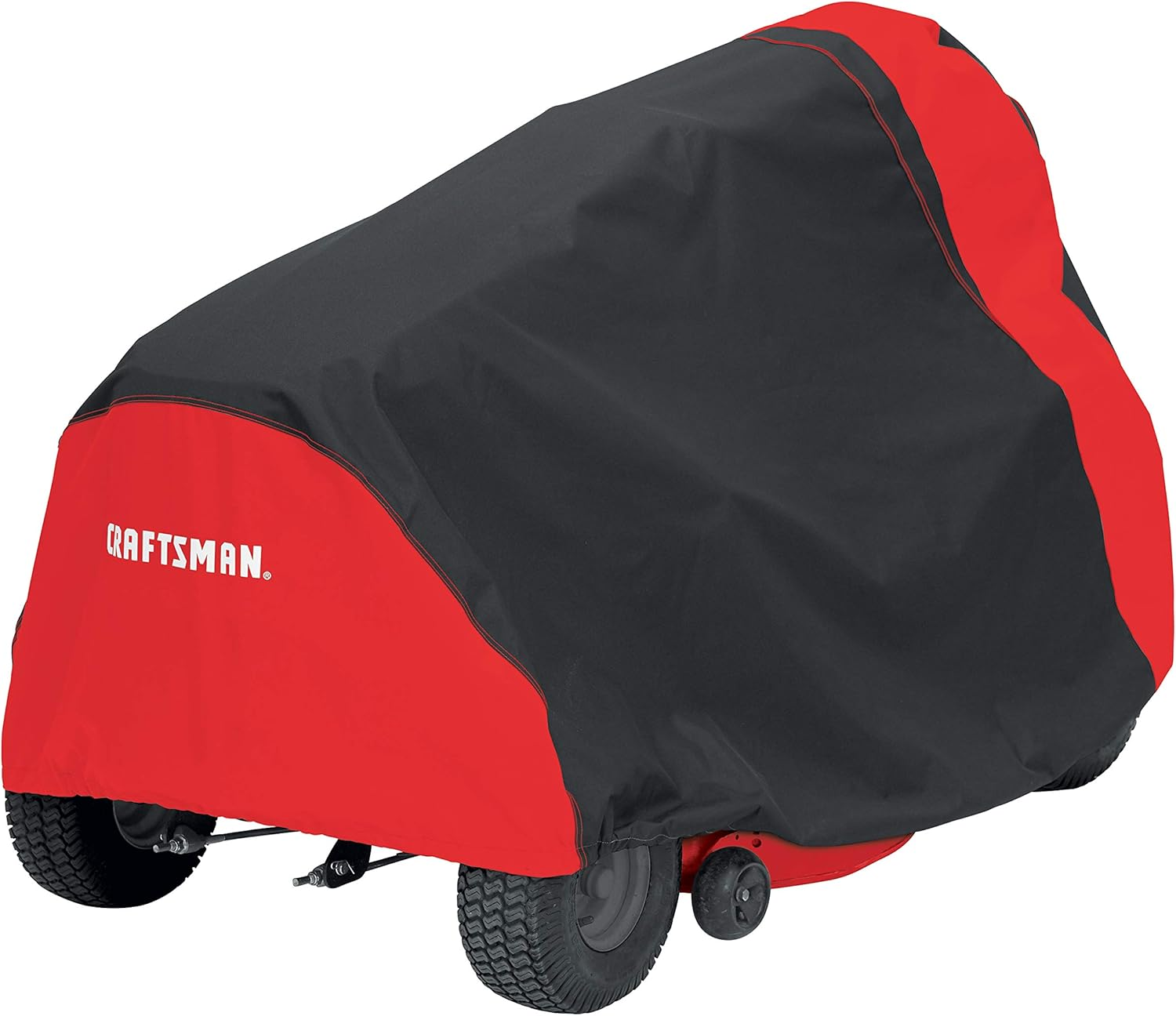 Craftsman Riding Lawn Mower Cover, Medium,Black/Red image number 3