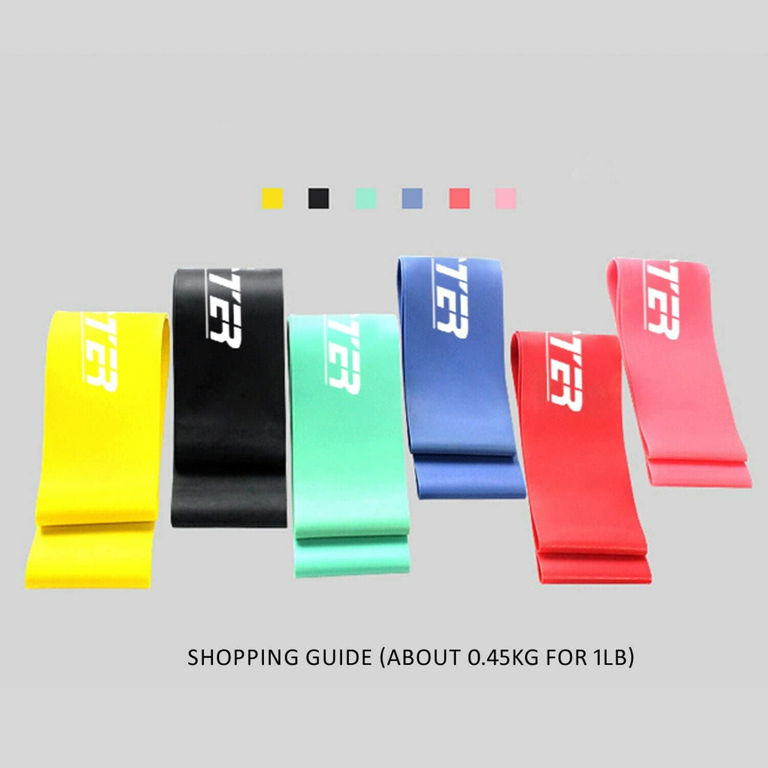 6PCS Resistance Loop Bands Mini Band Exercise Crossfit Strength Fitness Gym Yoga image number 5