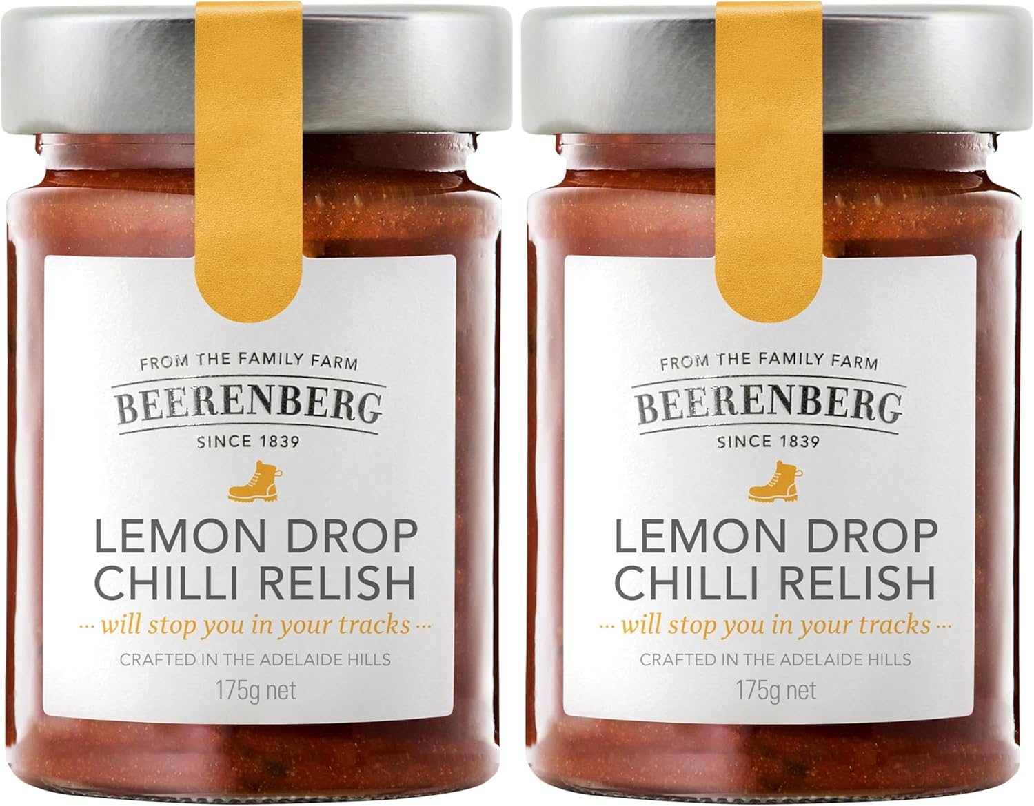Beerenberg Lemon Drop Chilli Relish 175G