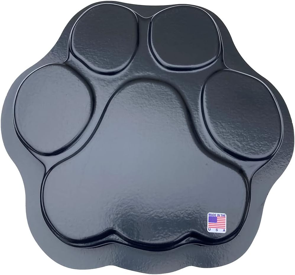 Made in USA Paw Print Mold, Dog Cat Paw Print Stepping Stone Mold, Dog Paw Mold, Concrete Cement Mold, Paw Print Garden Decor Mold, Textured Mold for Non-Slip Stepping Stones, 16 In image number 3