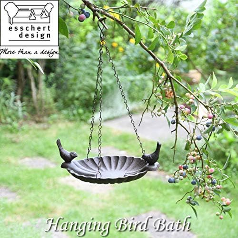Fallen Fruits FB377 Ltd Hanging Bath with (2 Birds), Brown image number 1