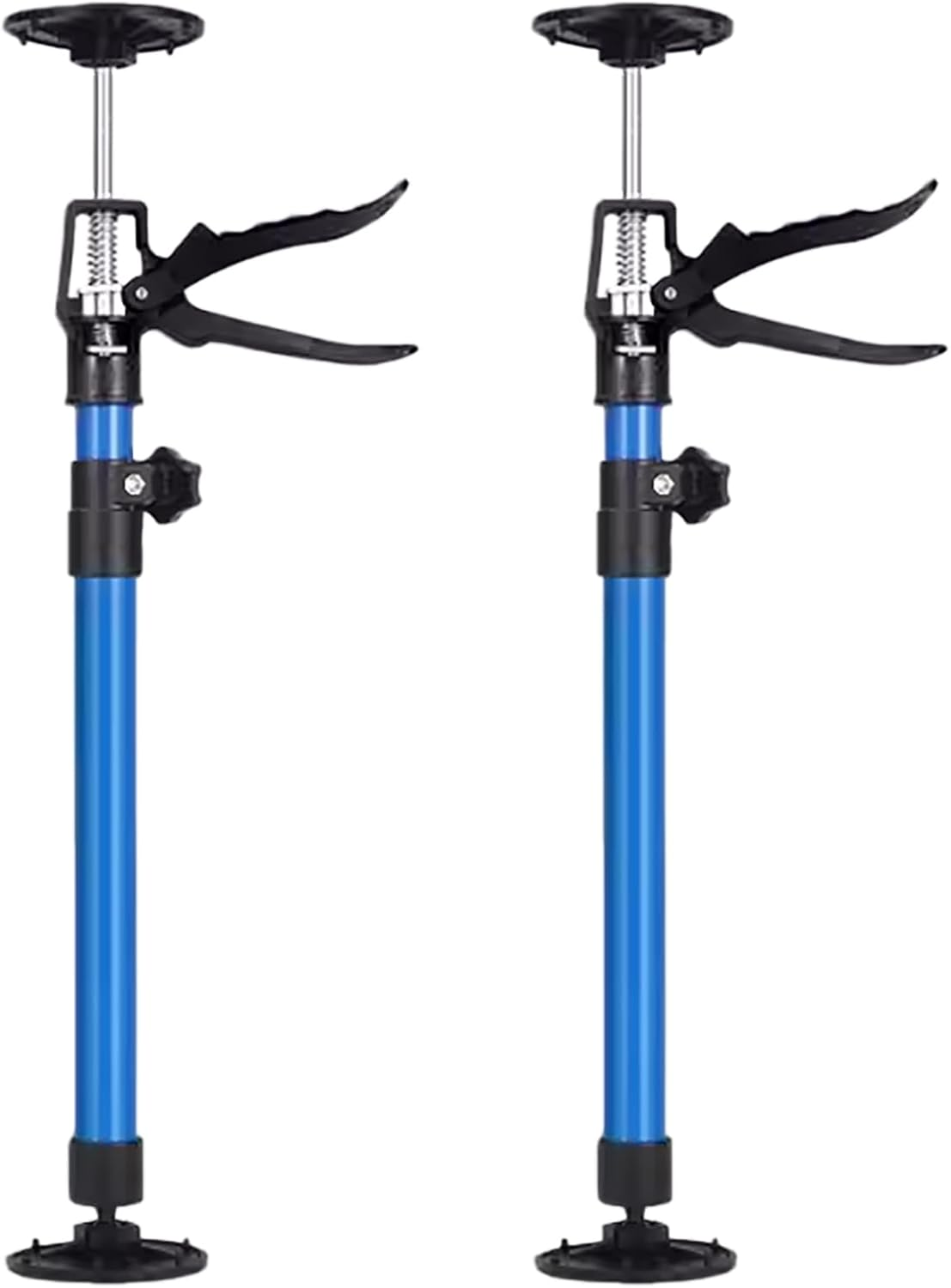 2 Pack Cabinet Jack, 50-115Cm Cabinet Jack Support Pole, Cabinet Steel Telescopic Quick Support Rod, 3Rd Hand Support System for Upper Cabinet Installation, Supports up to 40 Kg (Yellow)