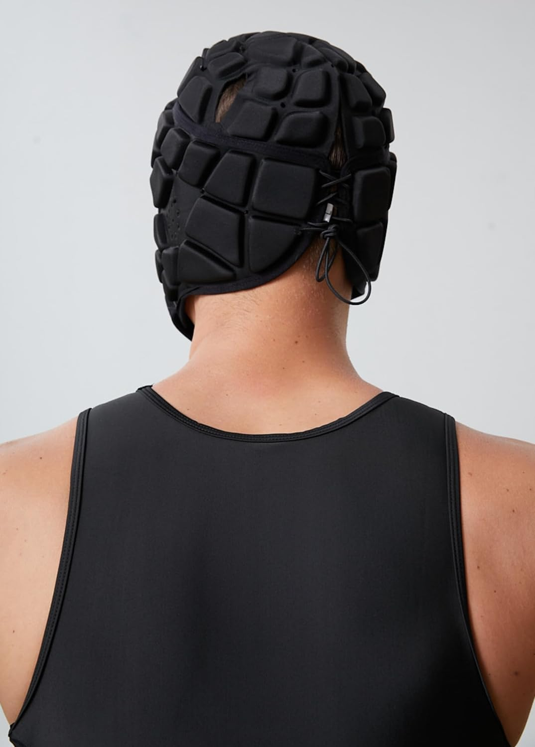 Padded Helmet Protective Headgear for Rugby Football Soccer - Blue image number 3