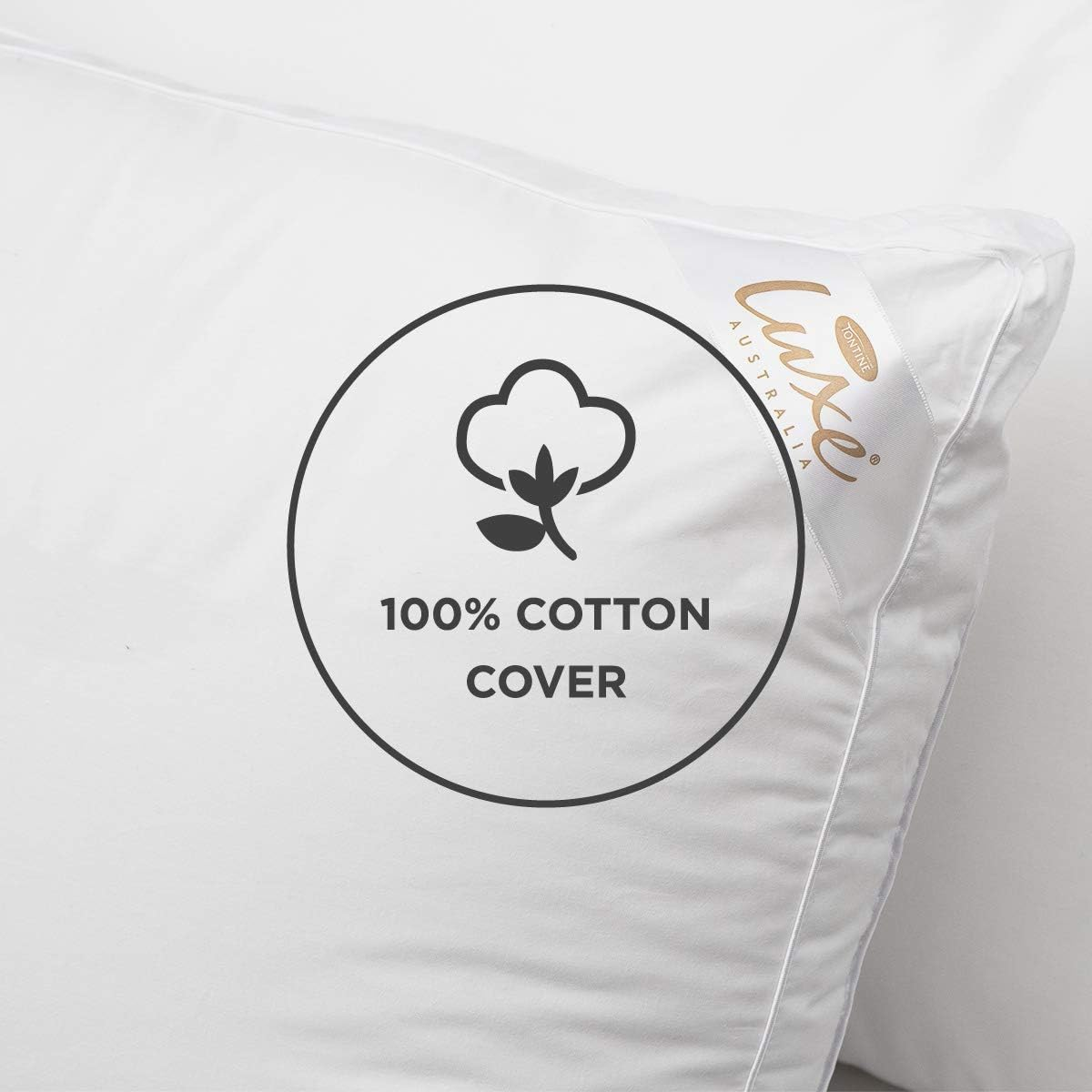 Tontine Luxe Optimum Comfort Anti-Microbial Sleeping Support Pillow Firm Profile