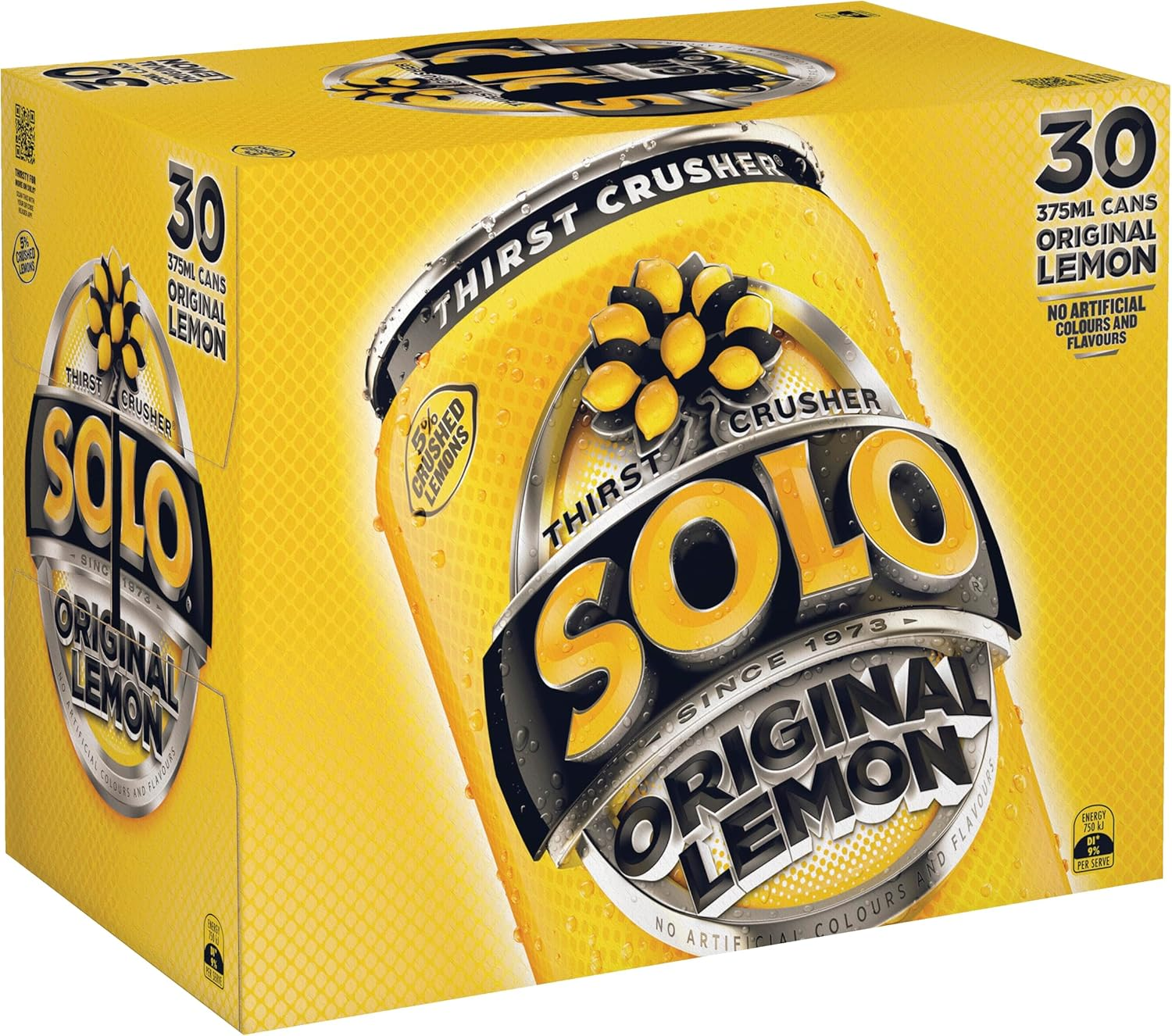Solo Lemon Soft Drink, 30 X 375Ml image number 1