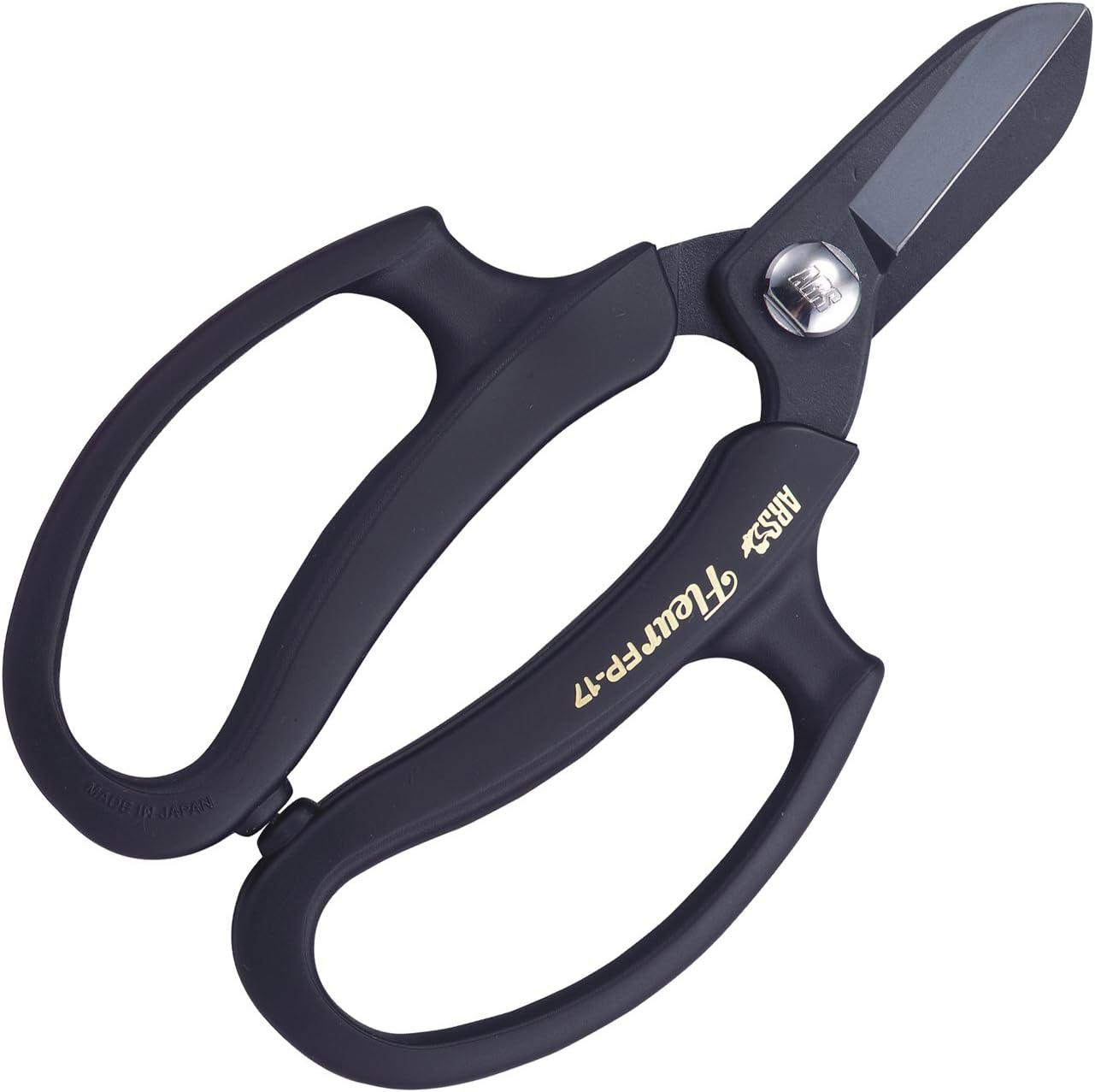 Ars Corporation FP-17-BK Commercial Flower Scissors Fleur (Black) image number 1