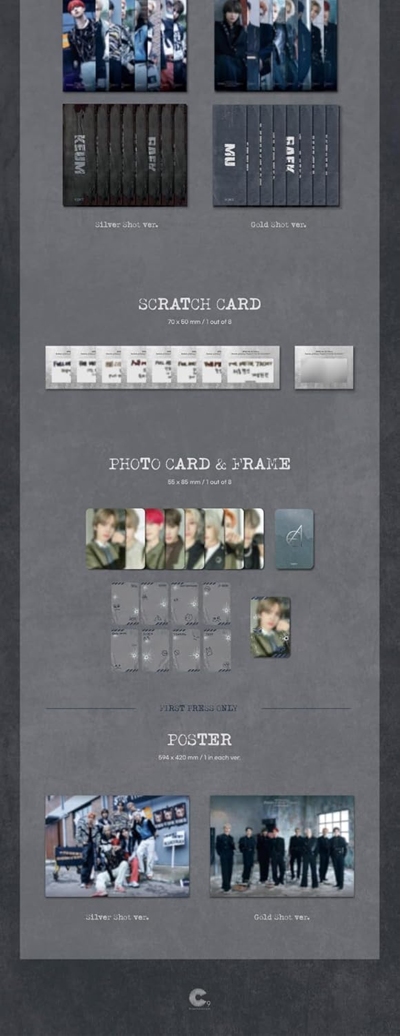 EPEX Prelude of Anxiety Chapater 2. : Can We Surrender? 6Th EP Album Cd+Photobook+Photocard+Picket+Poster on Pack+Slogan+Scratch Card+Tracking Sealed (Random Version) image number 1